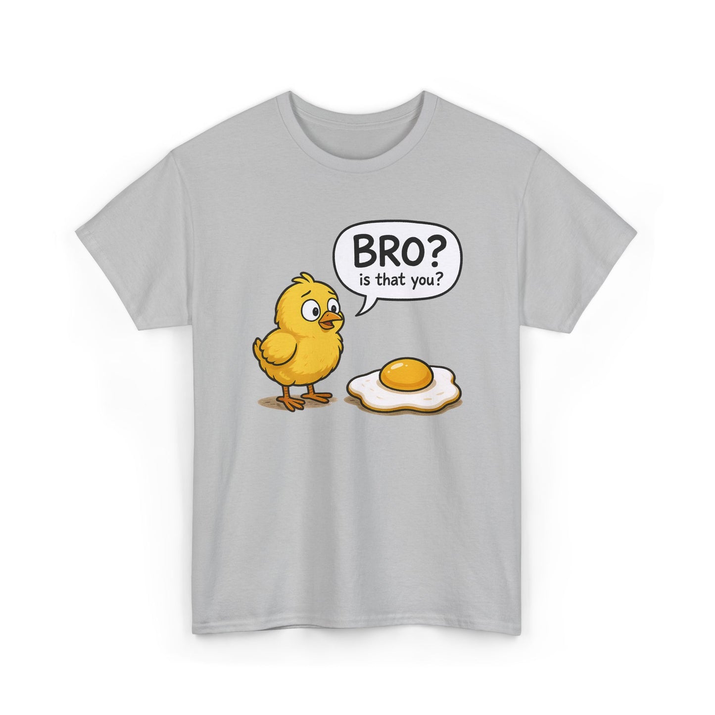Funny Chick and Egg T‑Shirt — "Bro? Is That You?" Cute Novelty Tee