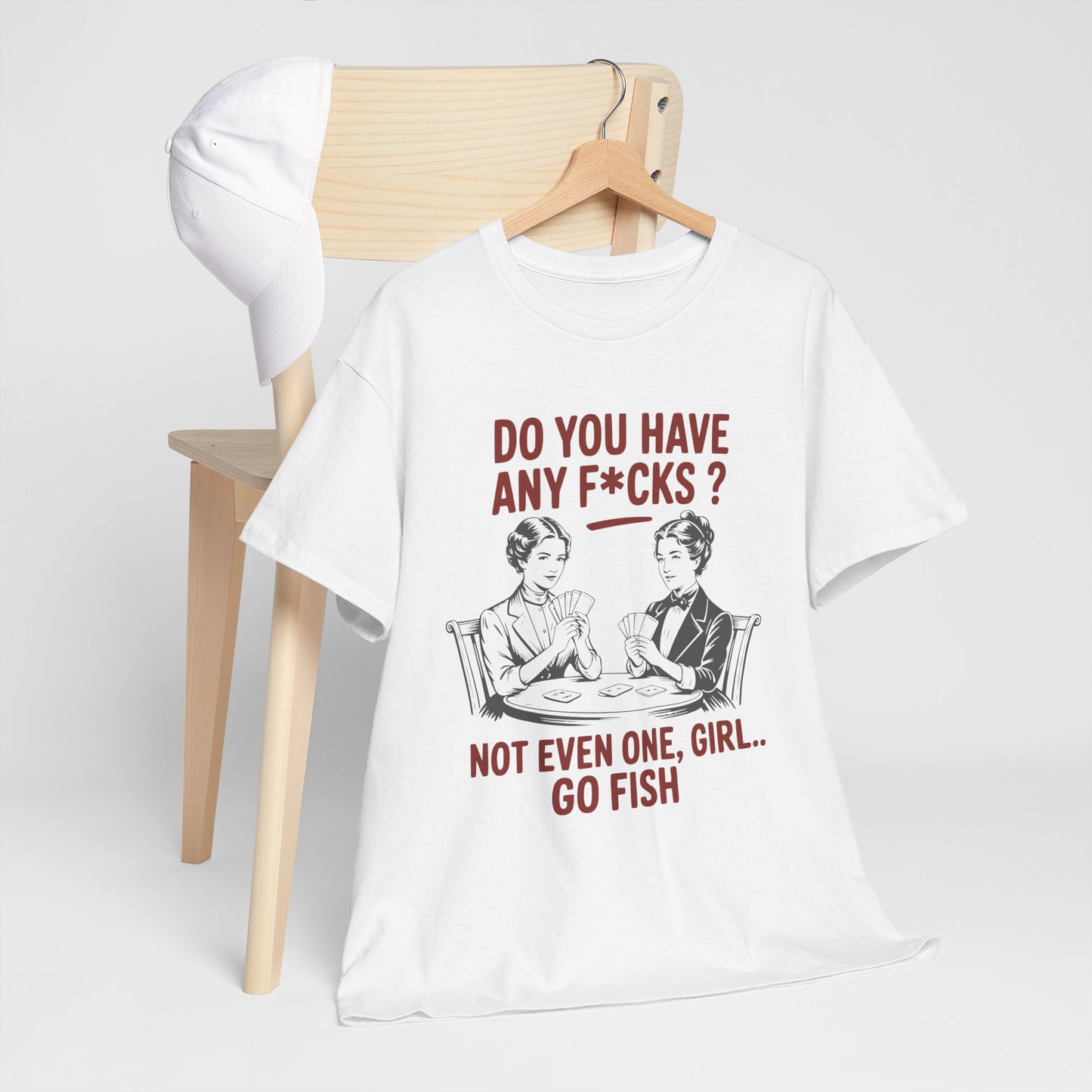 Retro 'Do You Have Any Fucks to Give? Go Fish' Tee