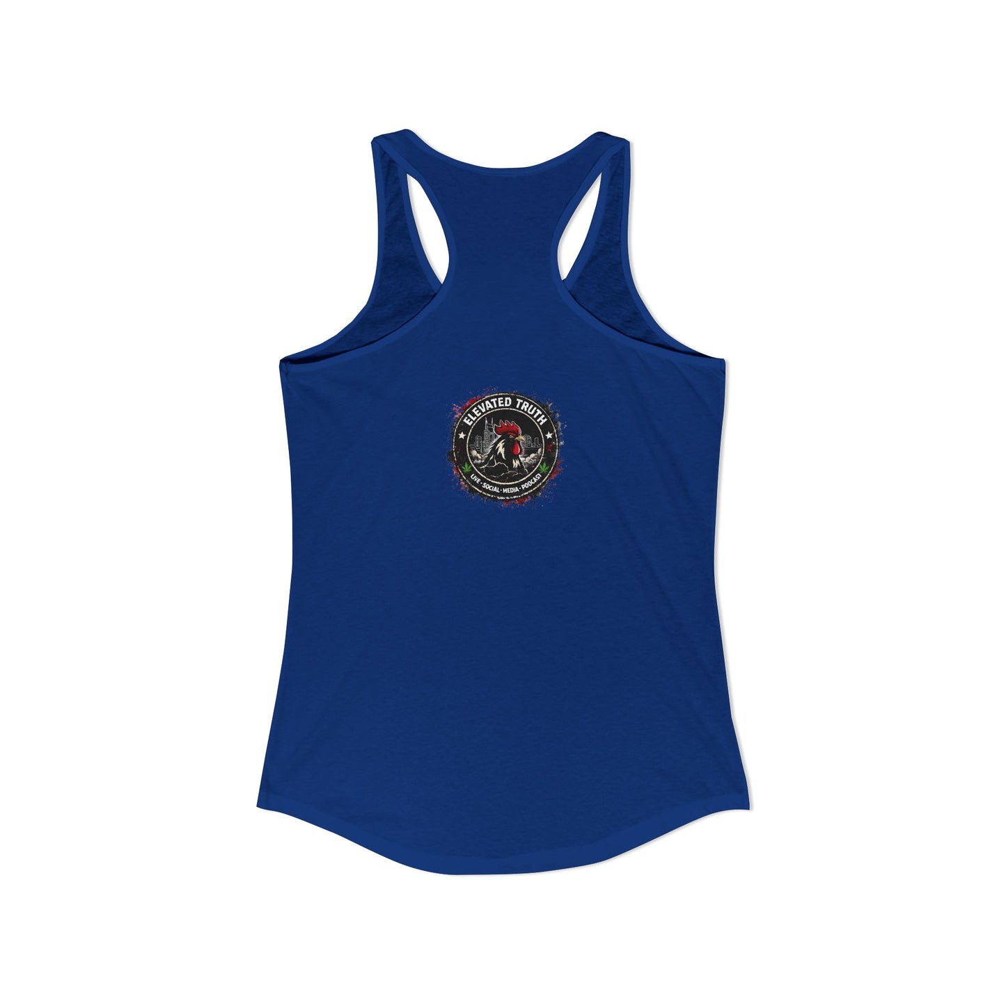 Roosters and Roses --Women's Ideal Racerback Tank