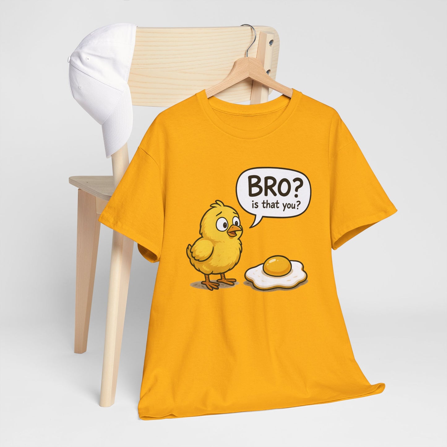 Funny Chick and Egg T‑Shirt — "Bro? Is That You?" Cute Novelty Tee