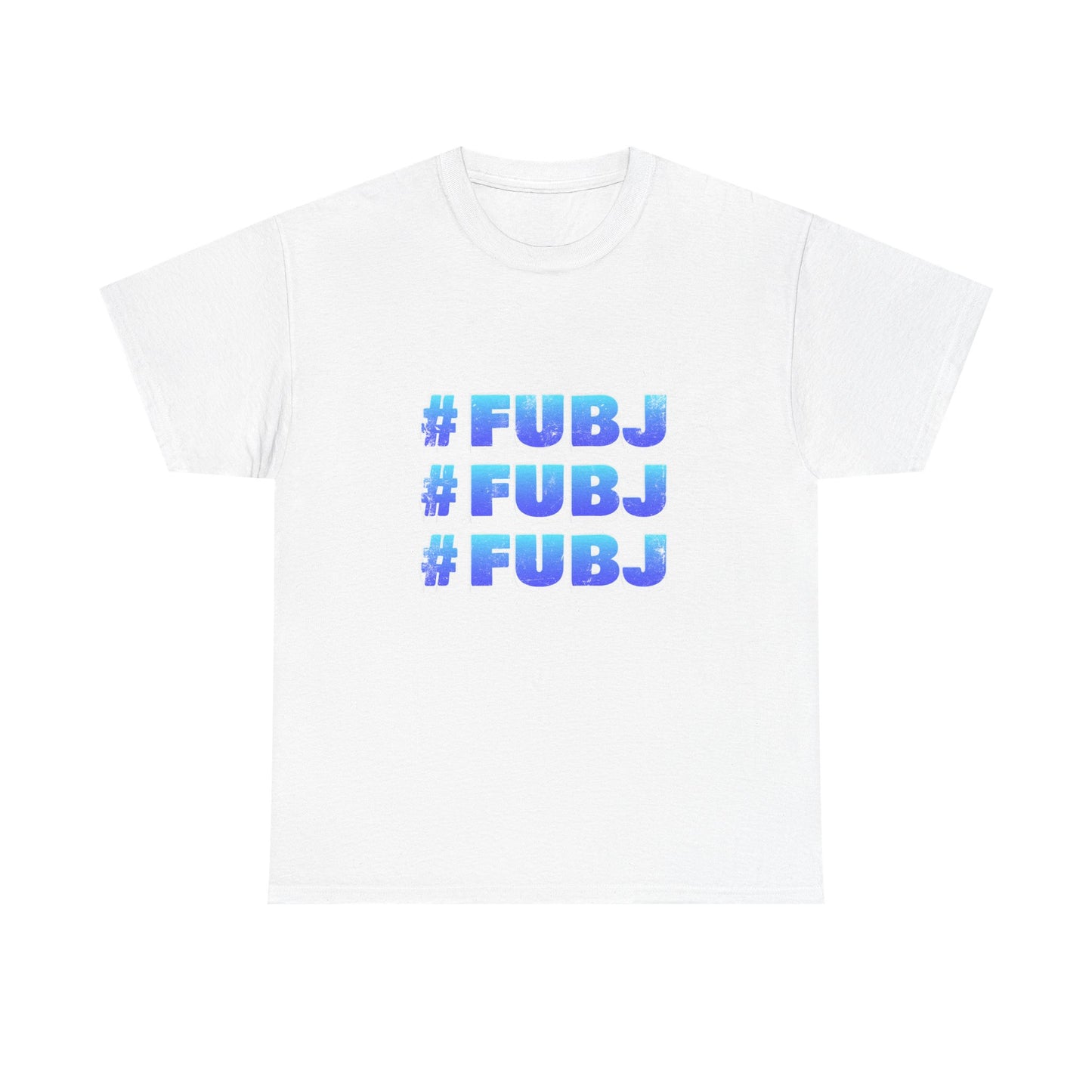 #FUBJ Funny 3D Blue Lettering T-Shirt — Say It With Your Whole Chest