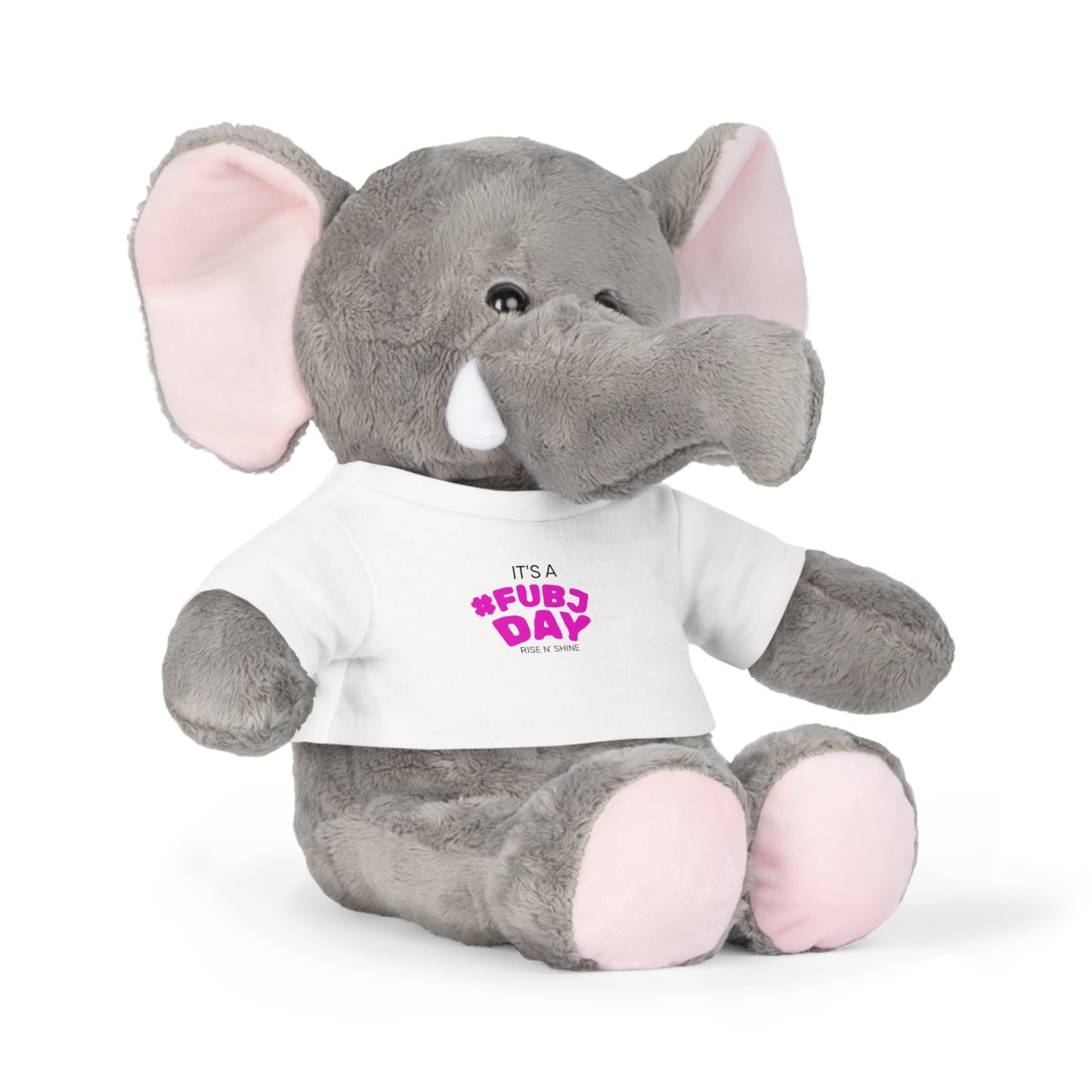 Bear Plush Toy with #FUBJ T‑Shirt — Cute Gift for Kids & Teens