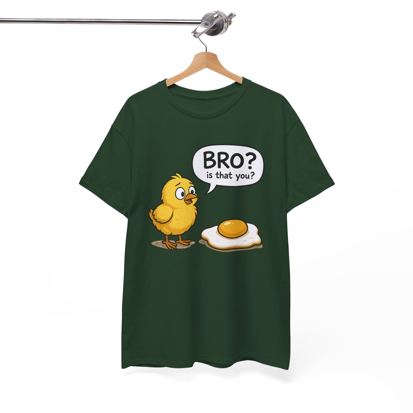 Funny Chick and Egg T‑Shirt — "Bro? Is That You?" Cute Novelty Tee