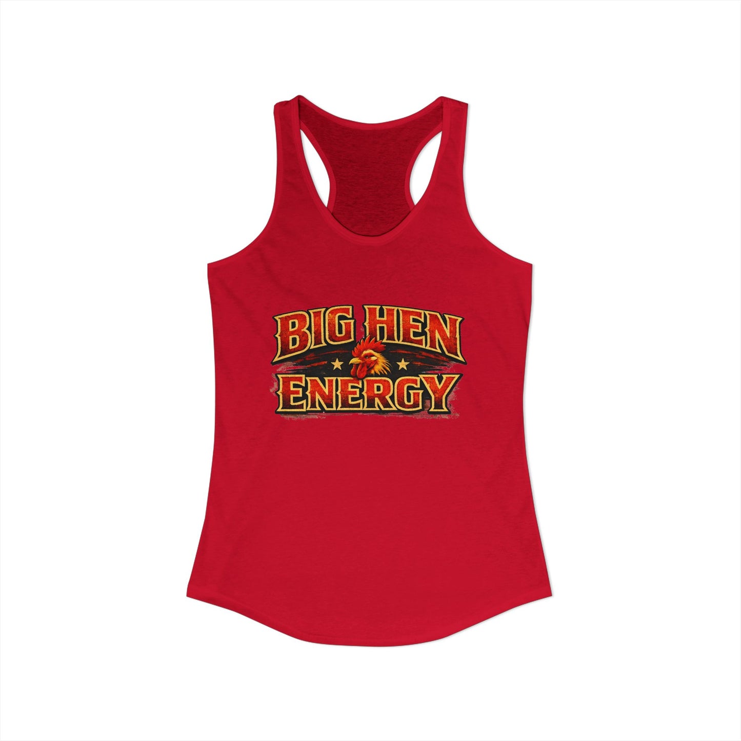 Big Hen Energy Rooster Squad Racerback Tank