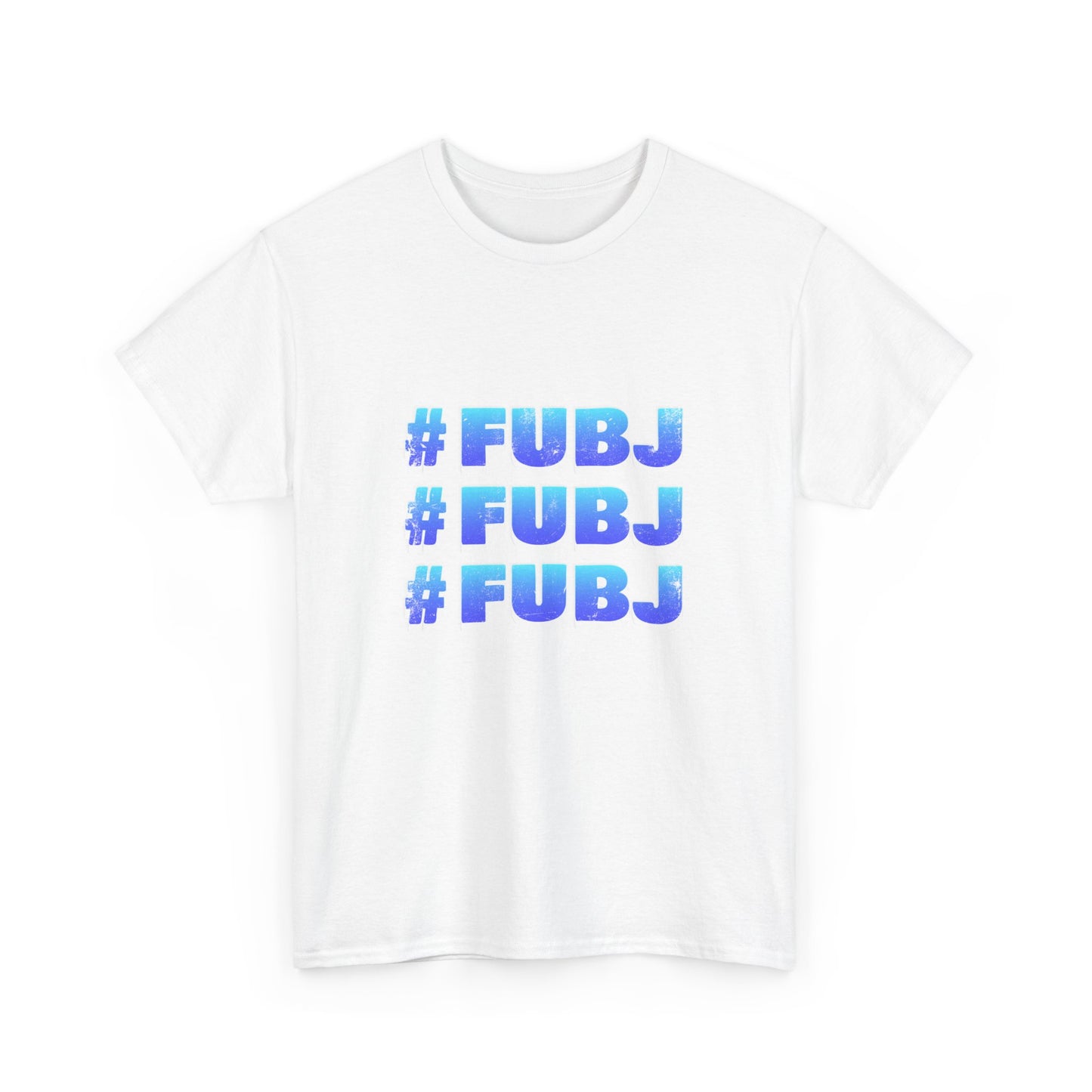 #FUBJ Funny 3D Blue Lettering T-Shirt — Say It With Your Whole Chest