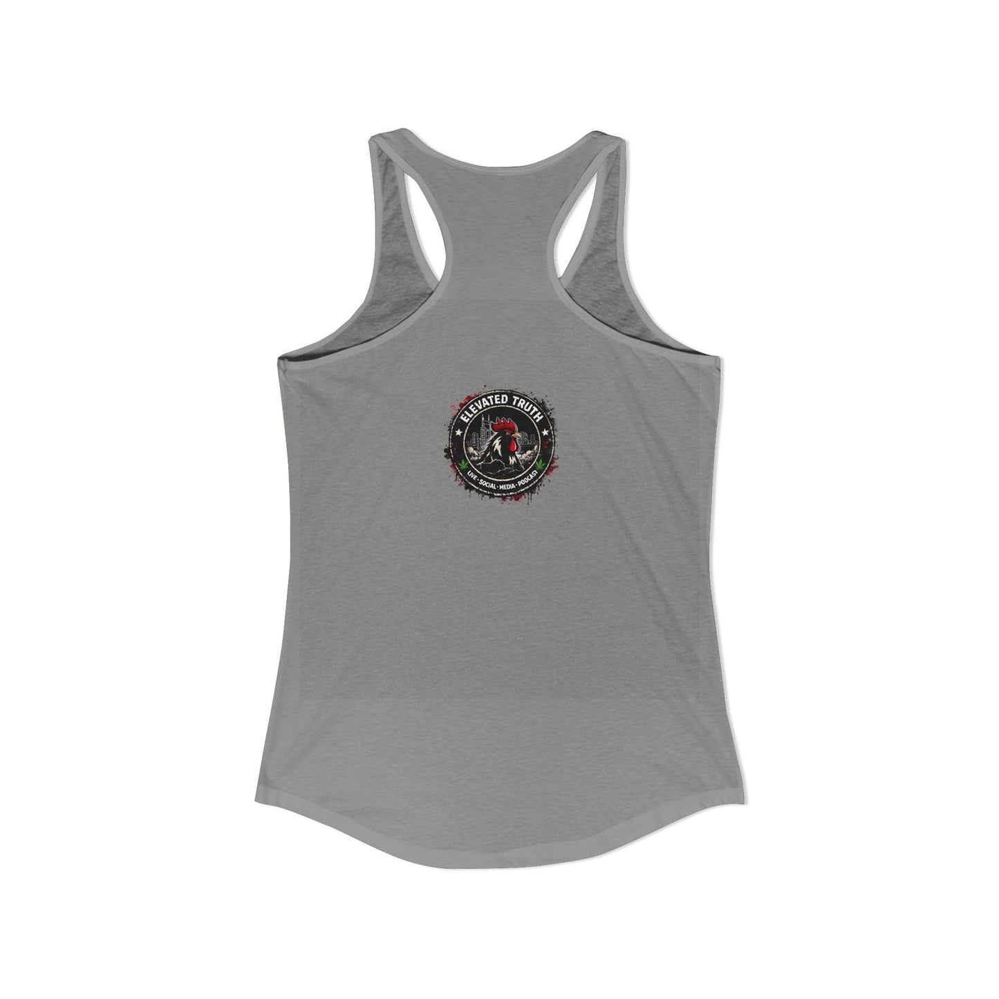 Roosters and Roses --Women's Ideal Racerback Tank