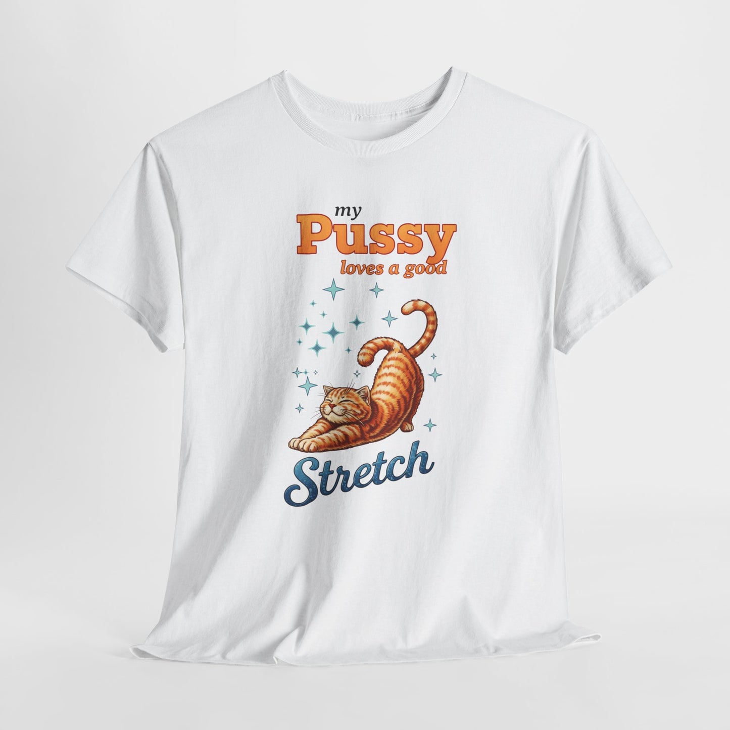 Funny Women's T‑Shirt — "My Pussy Needs a Good Stretch" Naughty Playful Tee