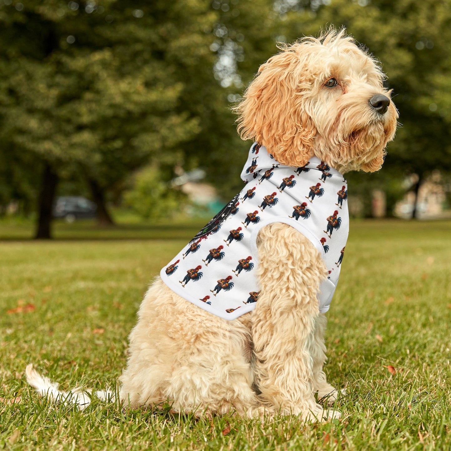 Elevated Truth Rooster All-Over Print Pet Hoodie