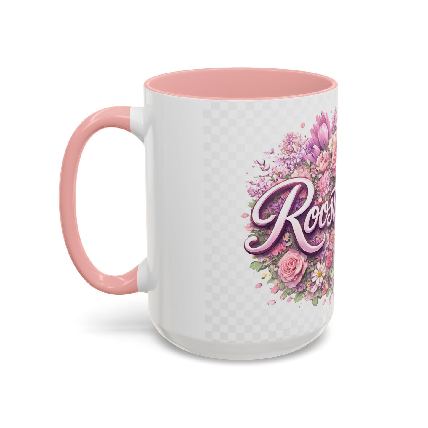 Rooster Squad Floral Accent Coffee Mug — Pink Rose Garden 11/15oz