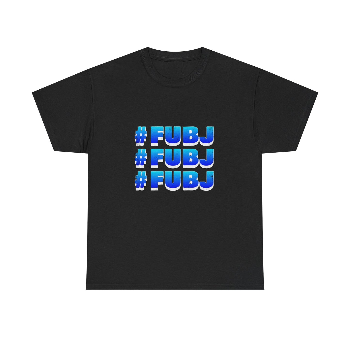 #FUBJ Funny 3D Blue Lettering T-Shirt — Say It With Your Whole Chest