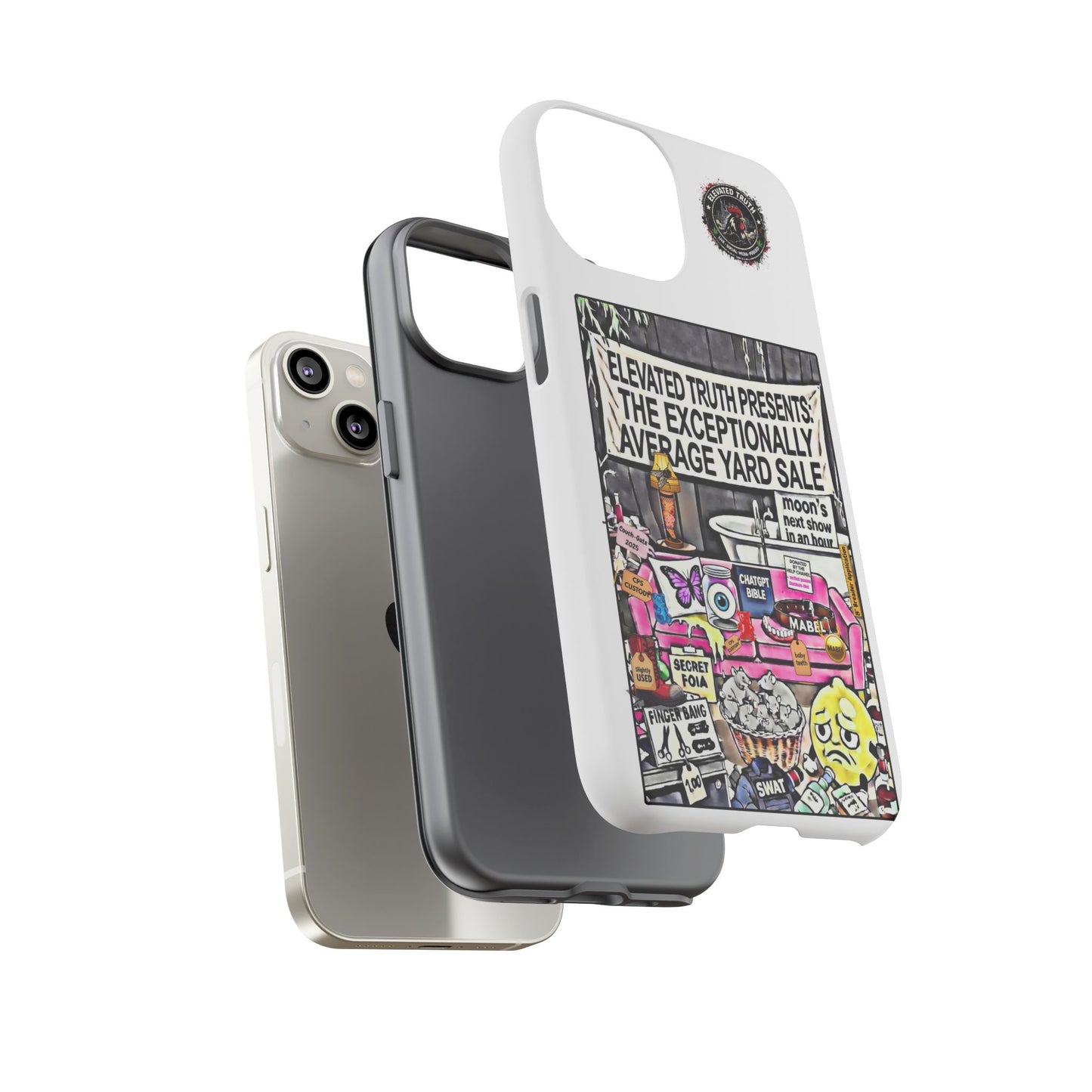 Phone Case — 'Elevated Truth Presents: The Exceptionally Average Yard Sale' Illustrated Design