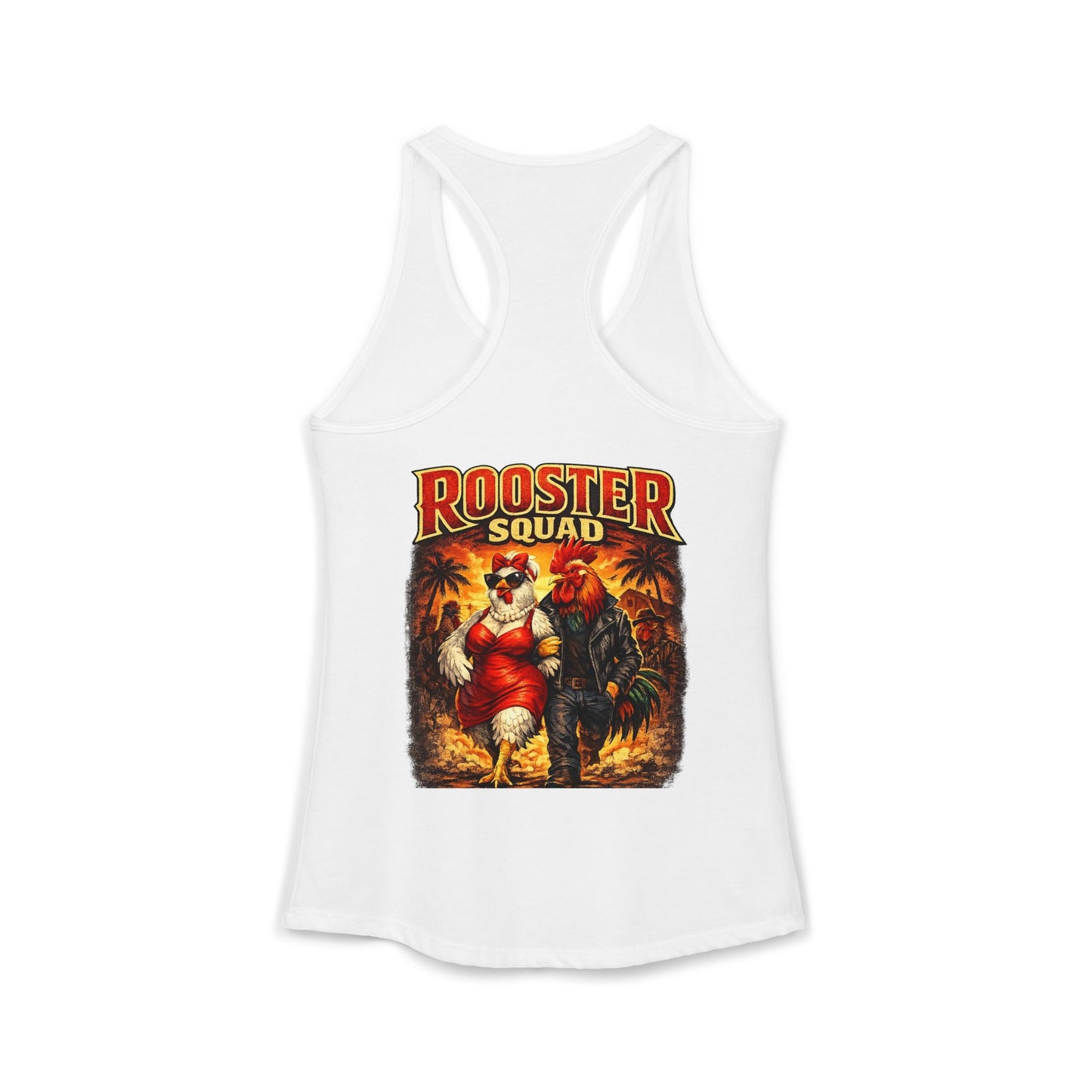 Big Hen Energy Rooster Squad Racerback Tank