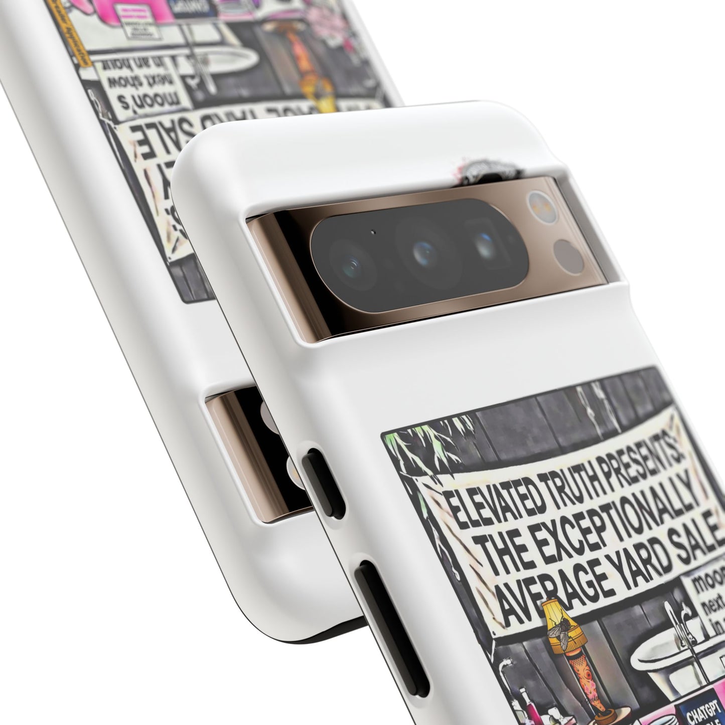 Phone Case — 'Elevated Truth Presents: The Exceptionally Average Yard Sale' Illustrated Design