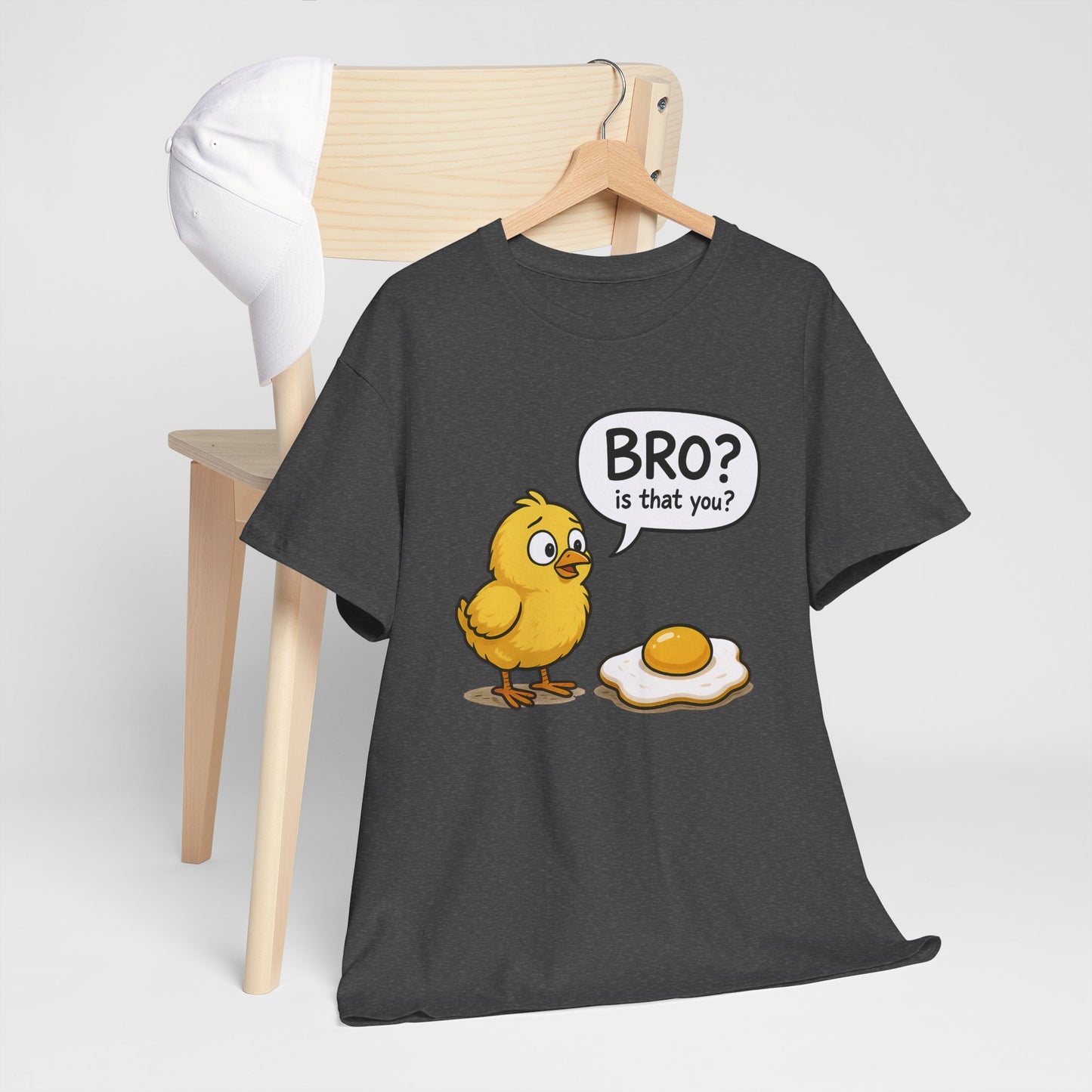 Funny Chick and Egg T‑Shirt — "Bro? Is That You?" Cute Novelty Tee