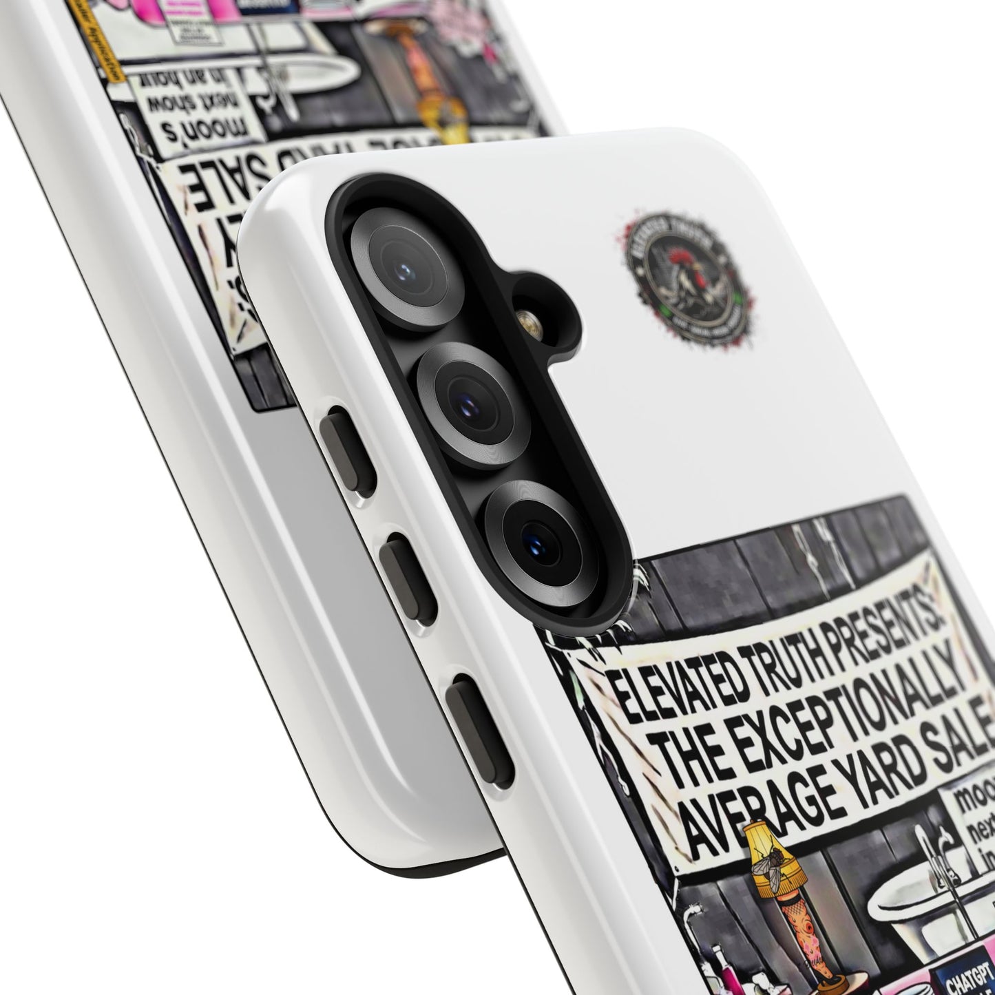 Phone Case — 'Elevated Truth Presents: The Exceptionally Average Yard Sale' Illustrated Design