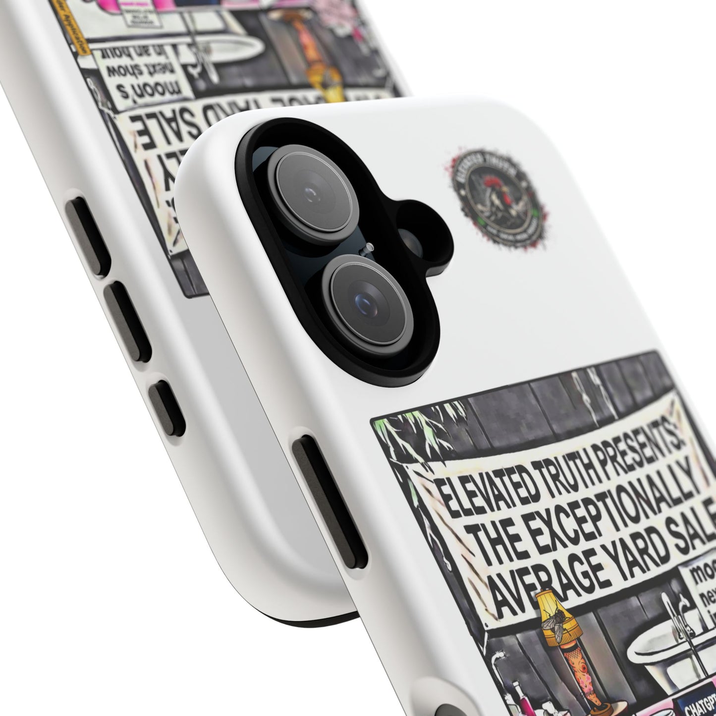 Phone Case — 'Elevated Truth Presents: The Exceptionally Average Yard Sale' Illustrated Design