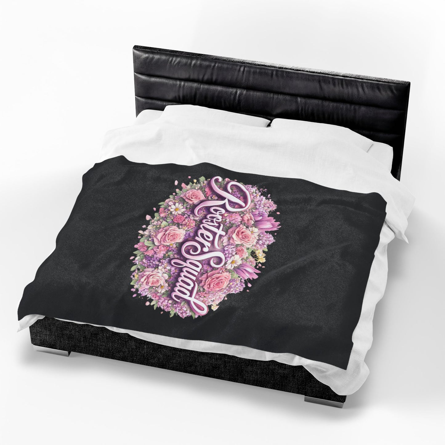 Rooster Squad Floral Velveteen Plush Blanket