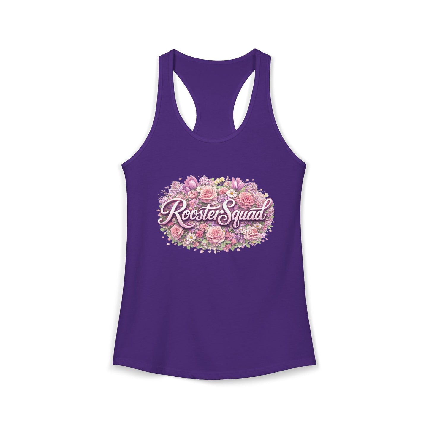 Roosters and Roses --Women's Ideal Racerback Tank