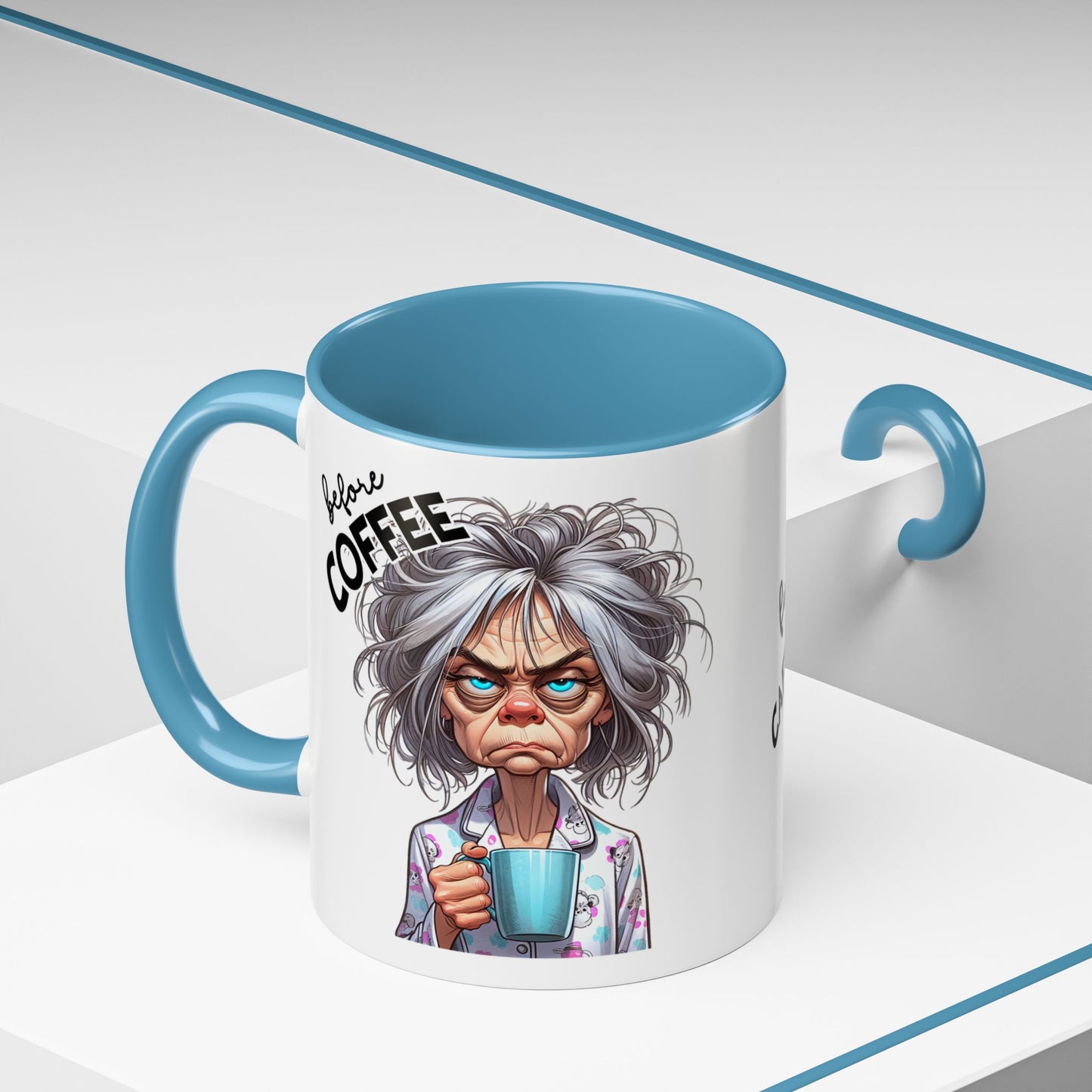 Funny Before & After Coffee Mug — Haggard Before, Fabulous After (11/15oz)