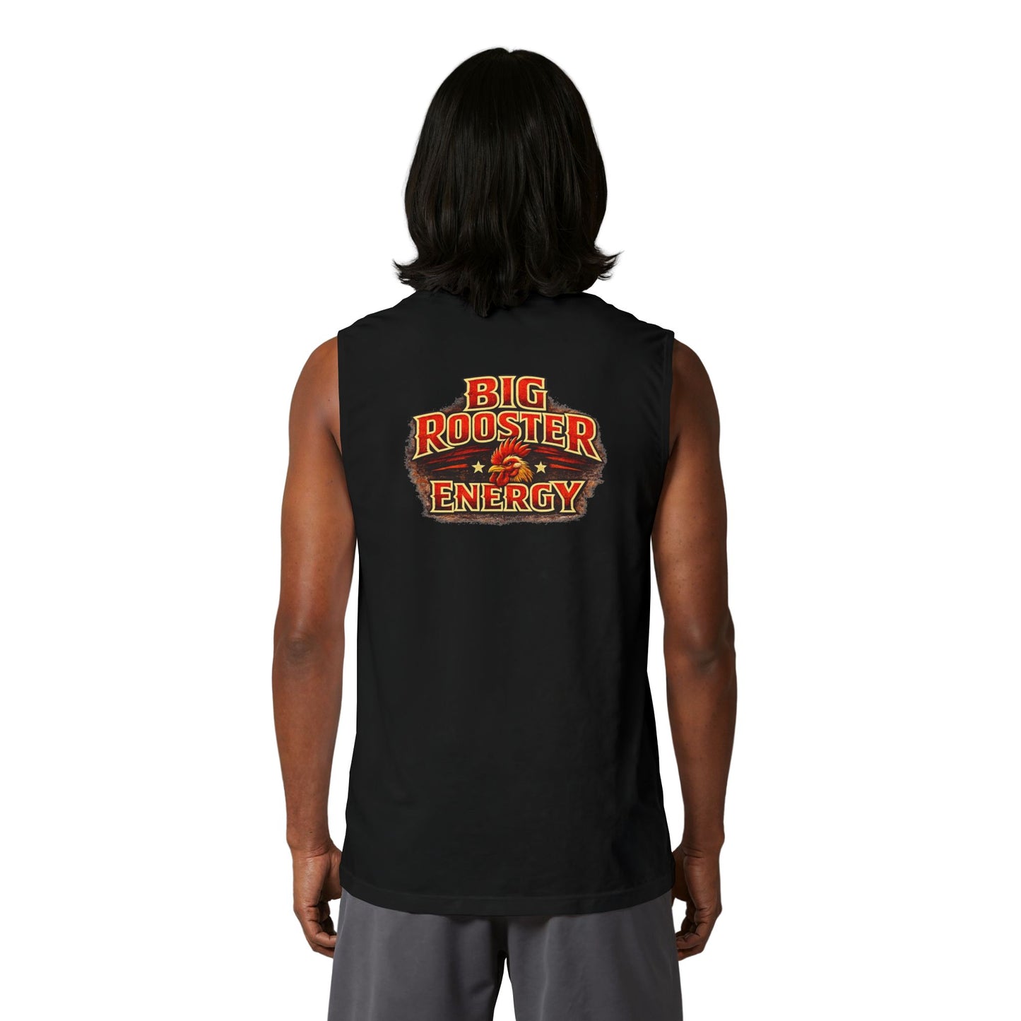 Rooster Energy Men's Tank — Big Rooster Energy Muscle Tank Top