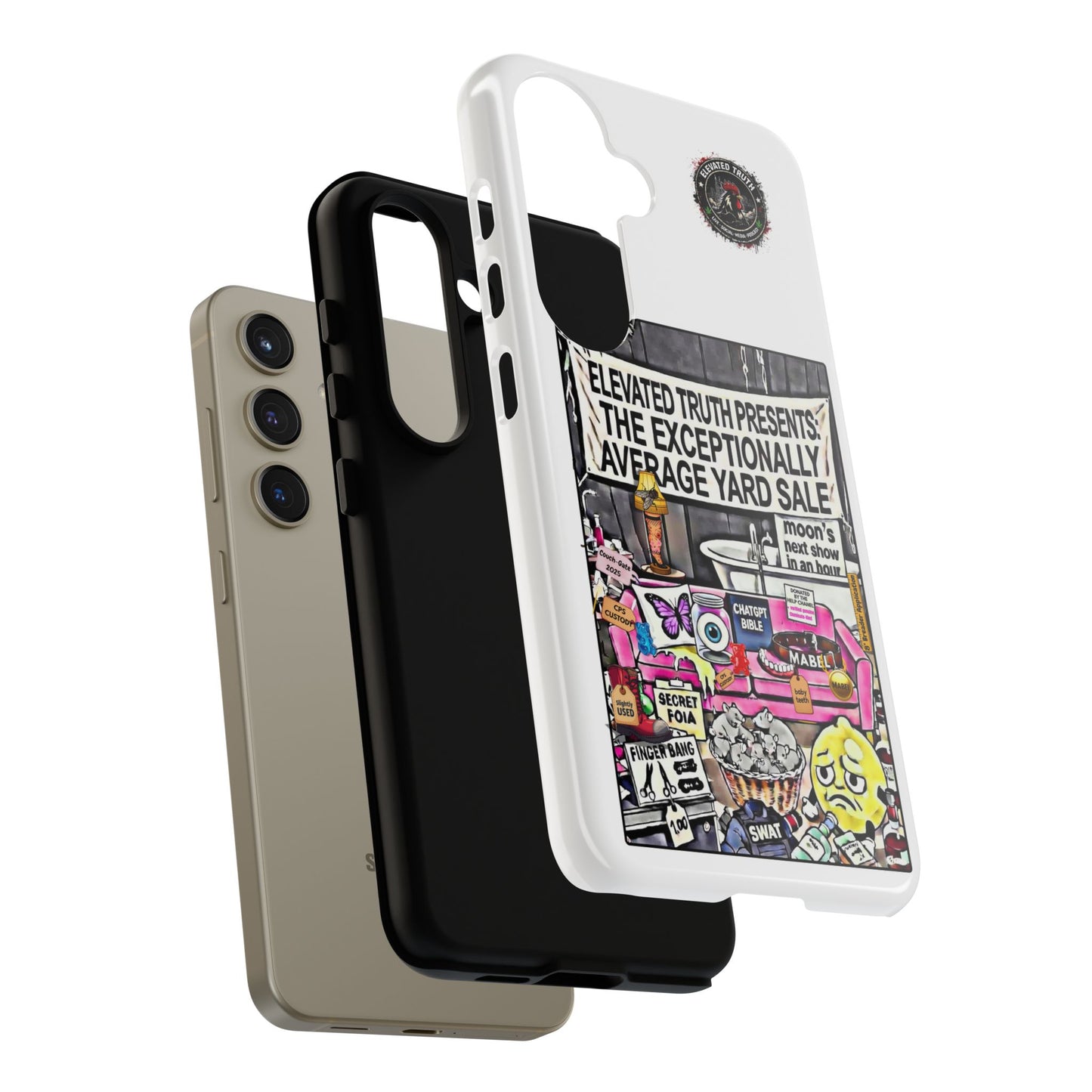 Phone Case — 'Elevated Truth Presents: The Exceptionally Average Yard Sale' Illustrated Design