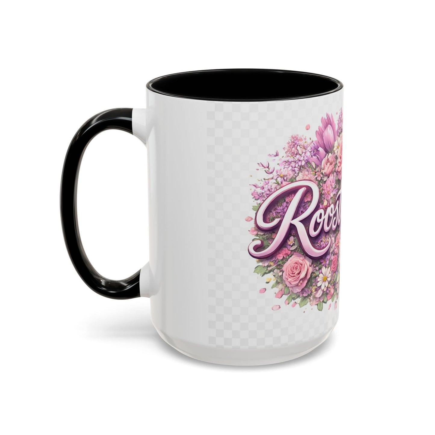 Rooster Squad Floral Accent Coffee Mug — Pink Rose Garden 11/15oz