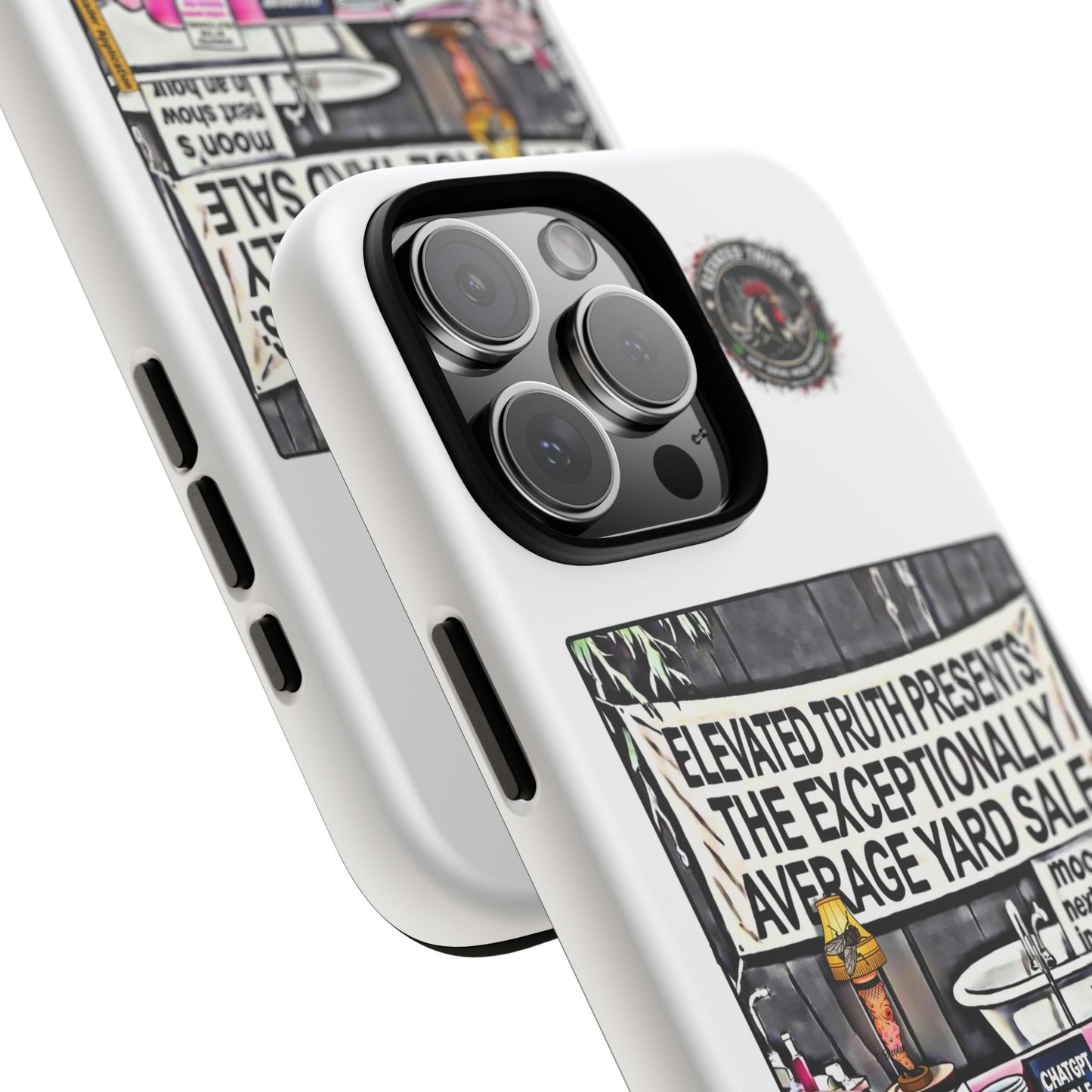 Phone Case — 'Elevated Truth Presents: The Exceptionally Average Yard Sale' Illustrated Design