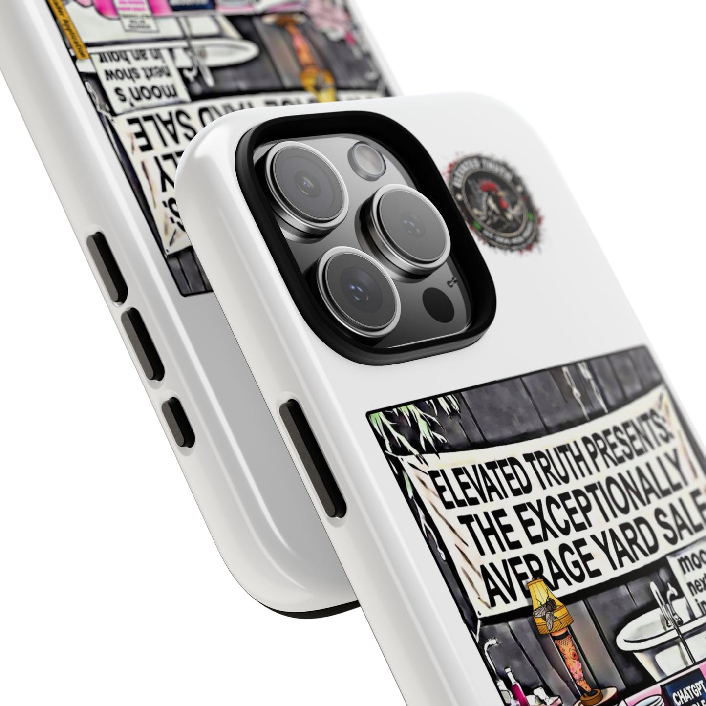 Phone Case — 'Elevated Truth Presents: The Exceptionally Average Yard Sale' Illustrated Design