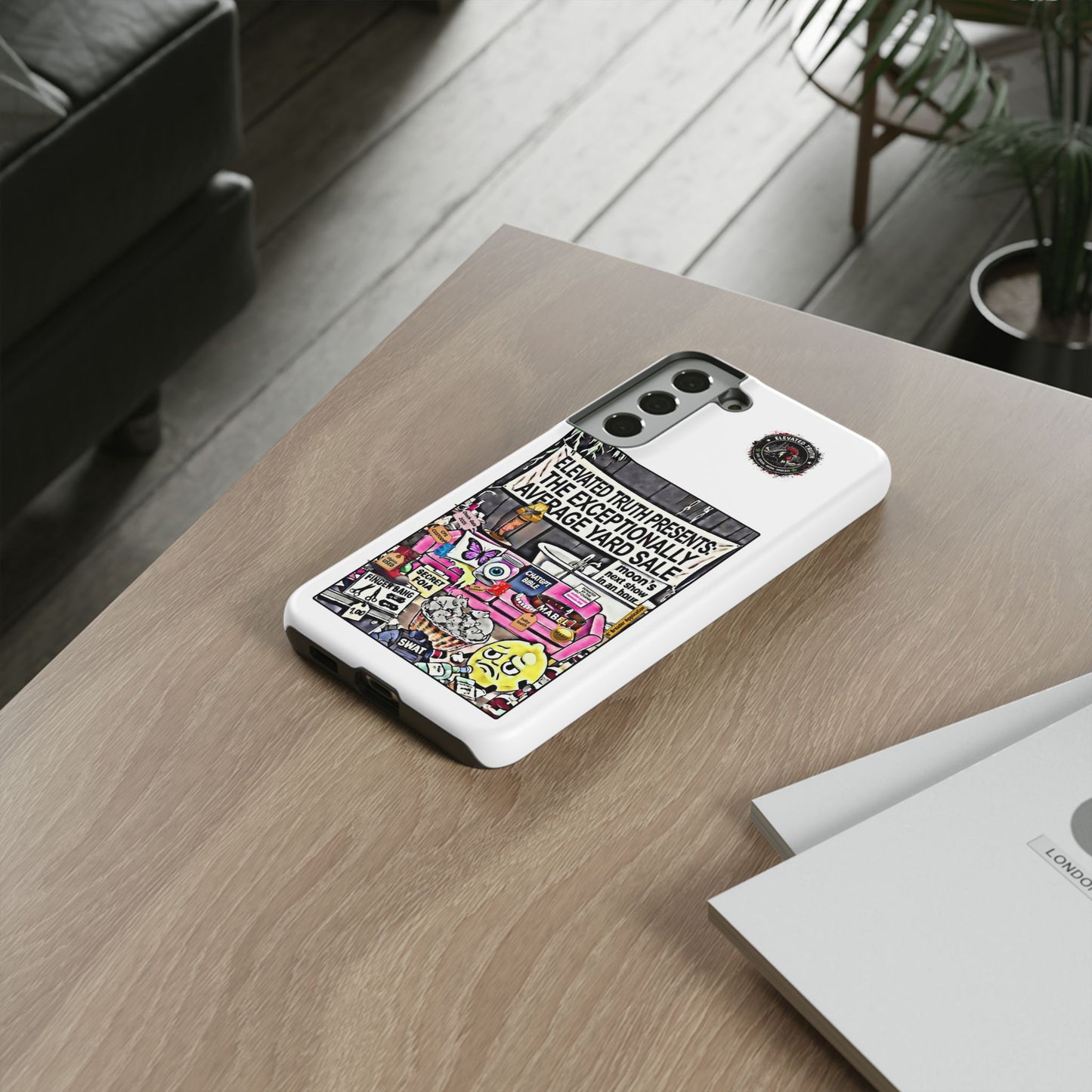 Phone Case — 'Elevated Truth Presents: The Exceptionally Average Yard Sale' Illustrated Design