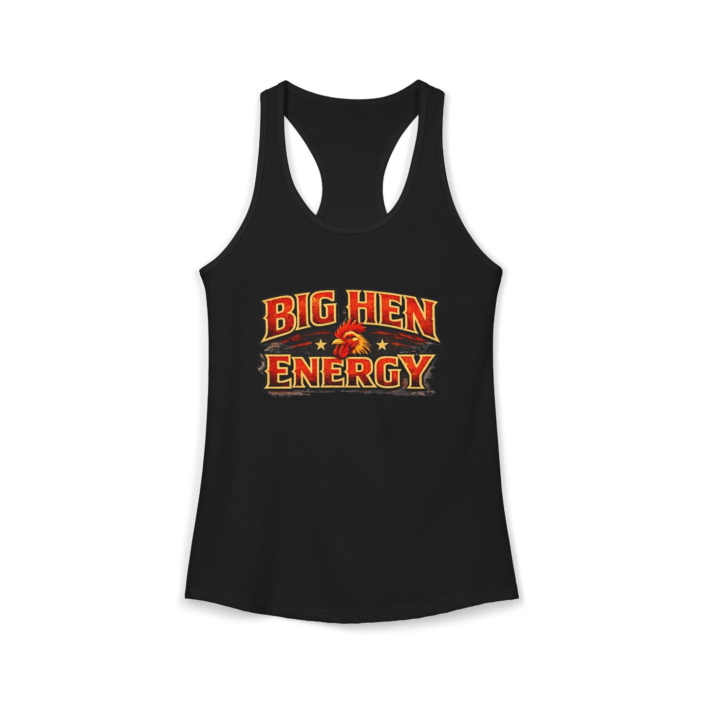 Big Hen Energy Rooster Squad Racerback Tank
