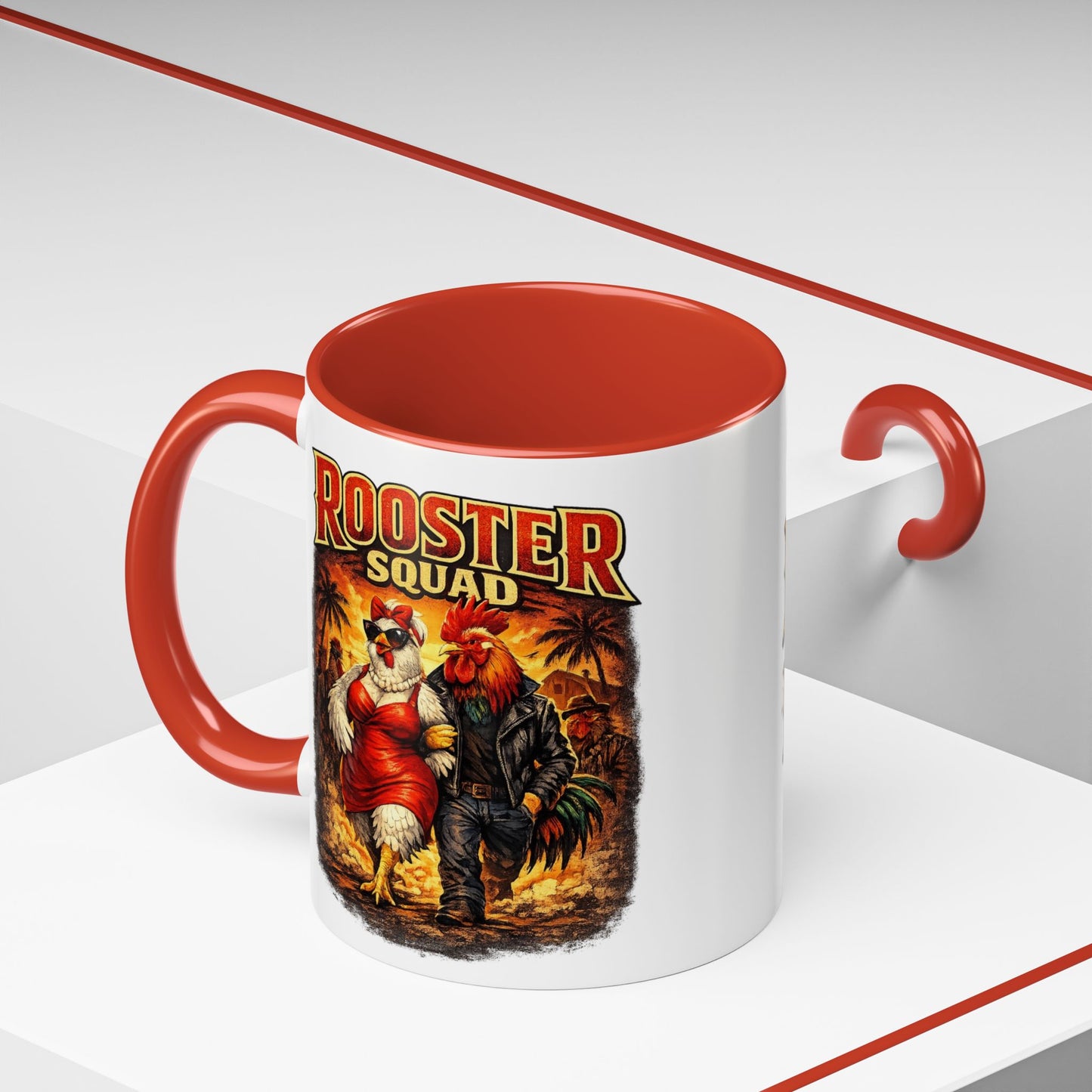 Rooster Squad Coffee Mug — “Big Hen Energy” Funny Farm Chicken Gift