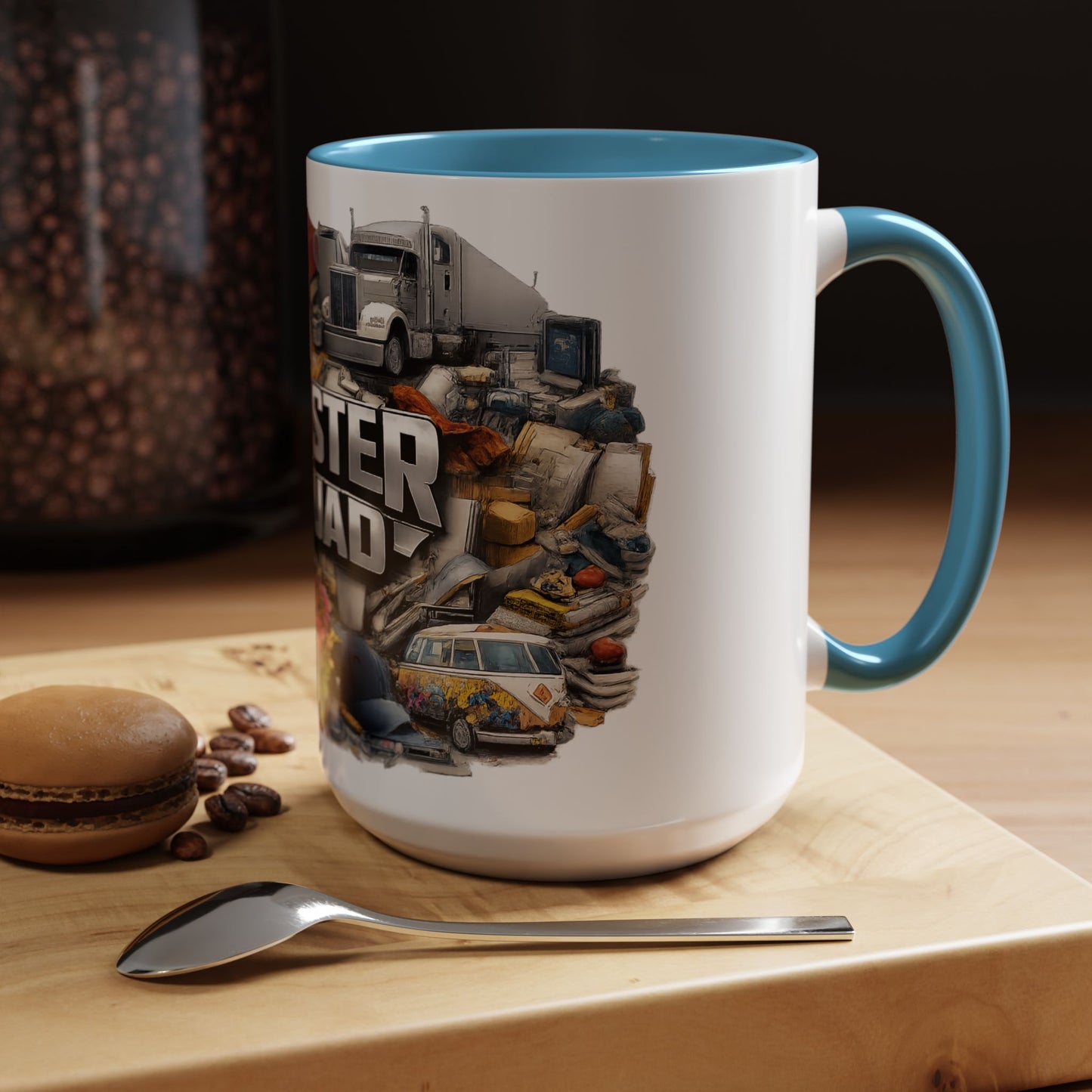 Rooster Squad Accent Coffee Mug — 'Rooster Squad, Loud and Proud' Bright Ceramic Mug