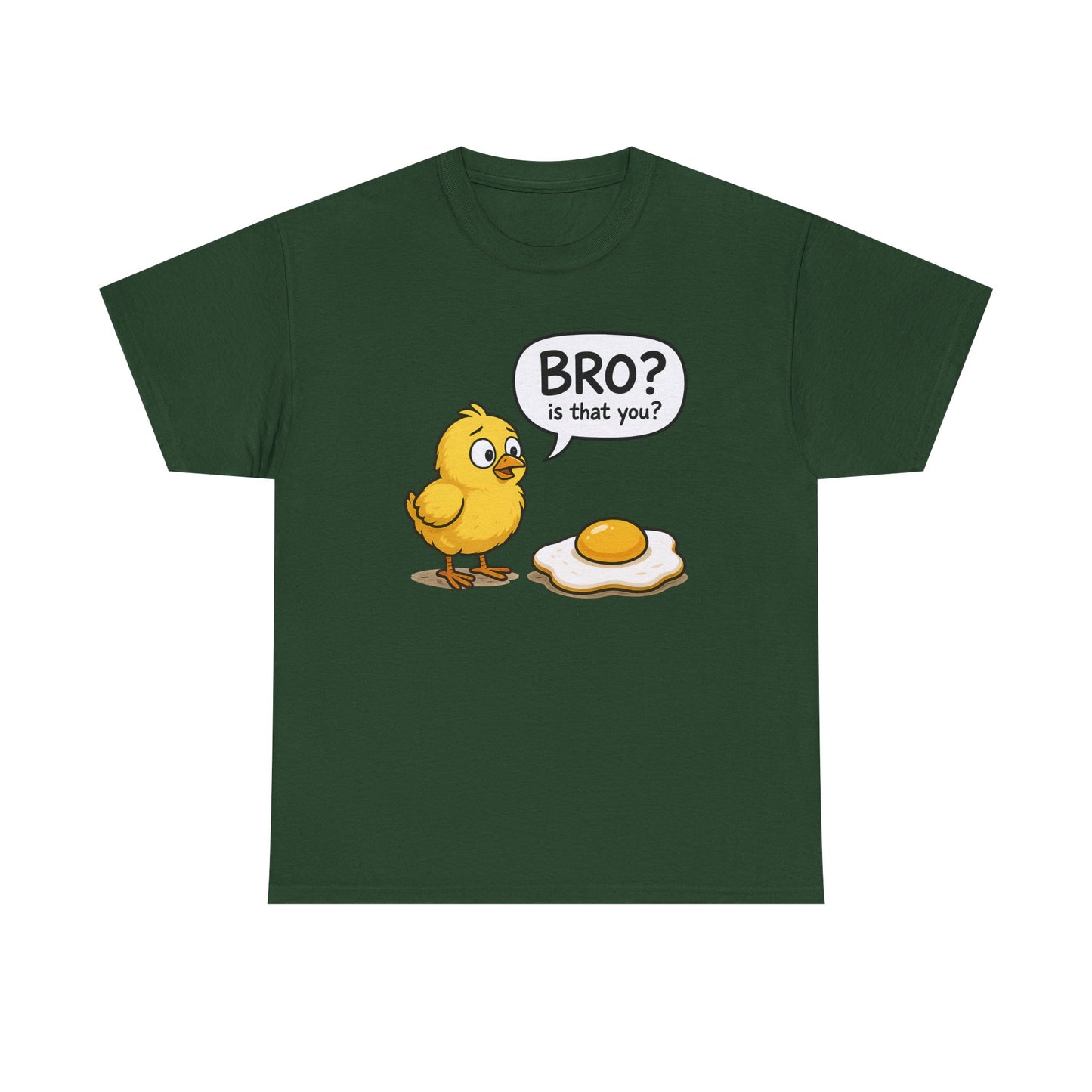 Funny Chick and Egg T‑Shirt — "Bro? Is That You?" Cute Novelty Tee
