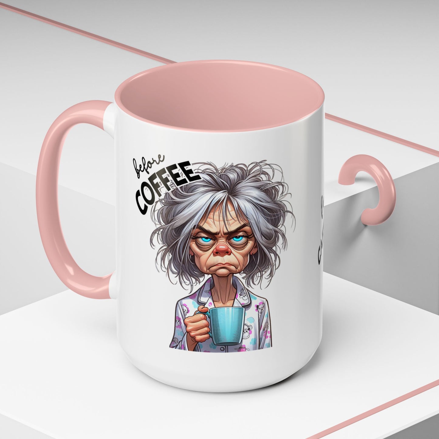 Funny Before & After Coffee Mug — Haggard Before, Fabulous After (11/15oz)