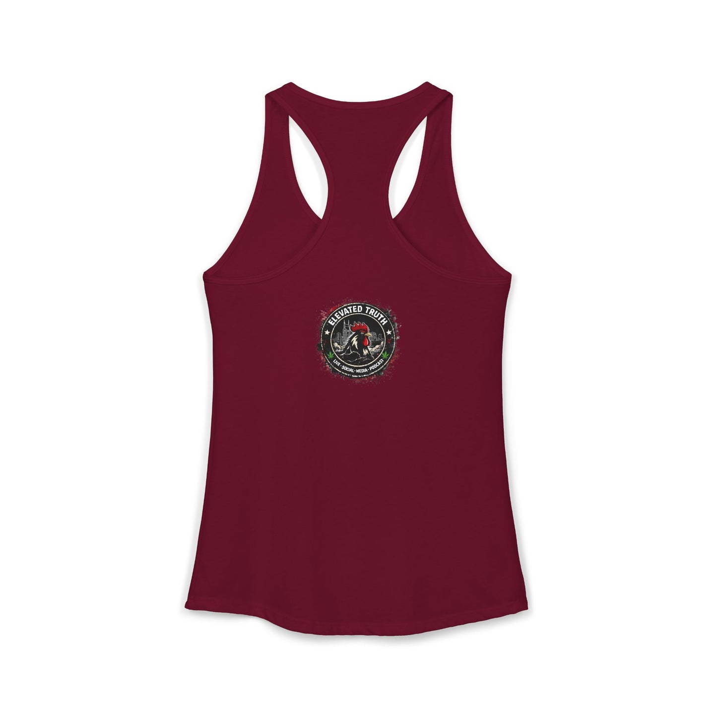 Roosters and Roses --Women's Ideal Racerback Tank