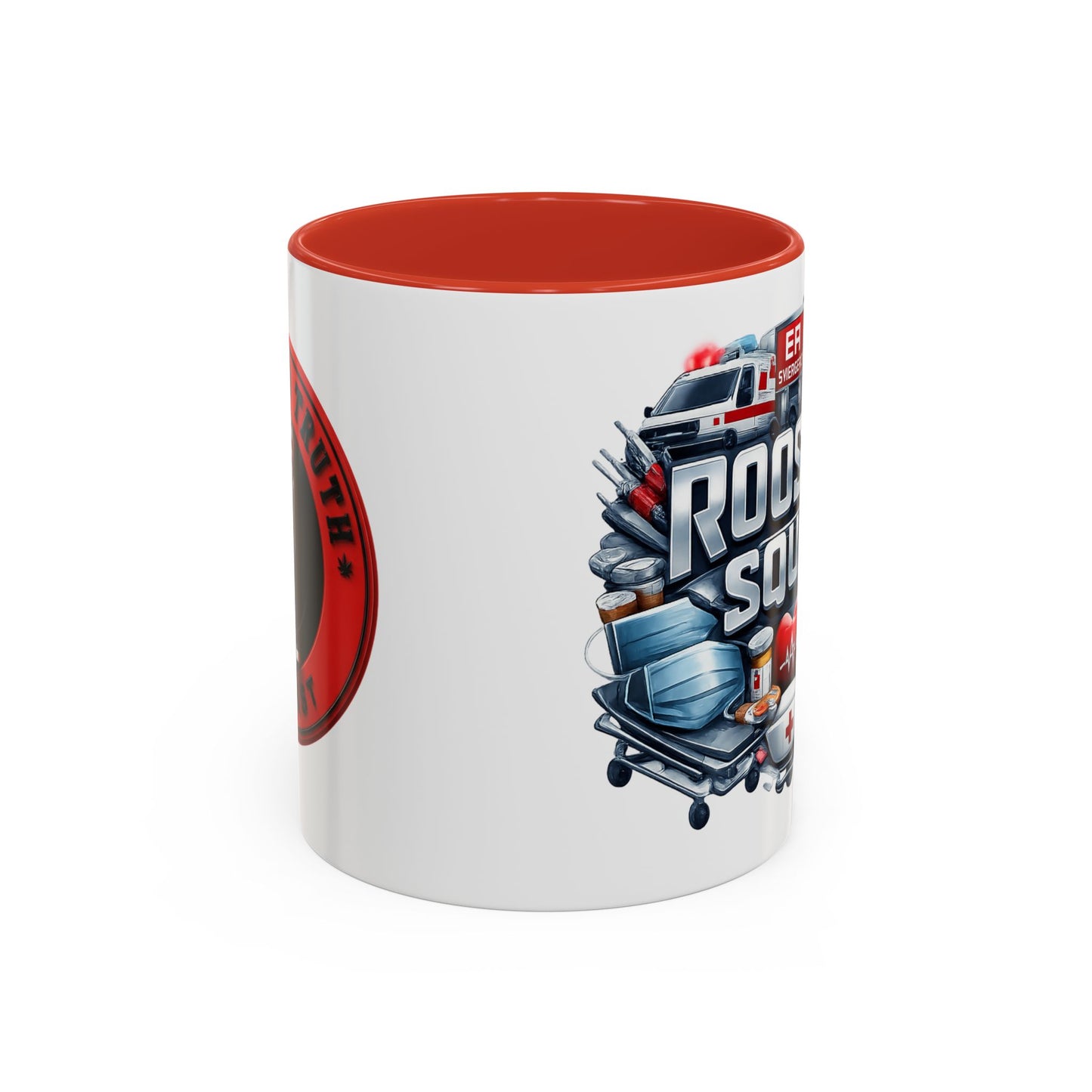 Rooster Squad Emergency Medical Coffee Mug — EMT Paramedic Rescue Accent Mug (11/15oz)