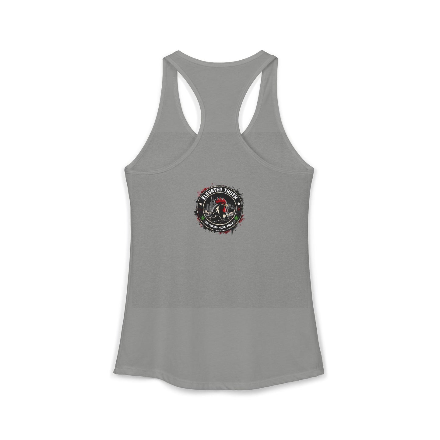 Roosters and Roses --Women's Ideal Racerback Tank