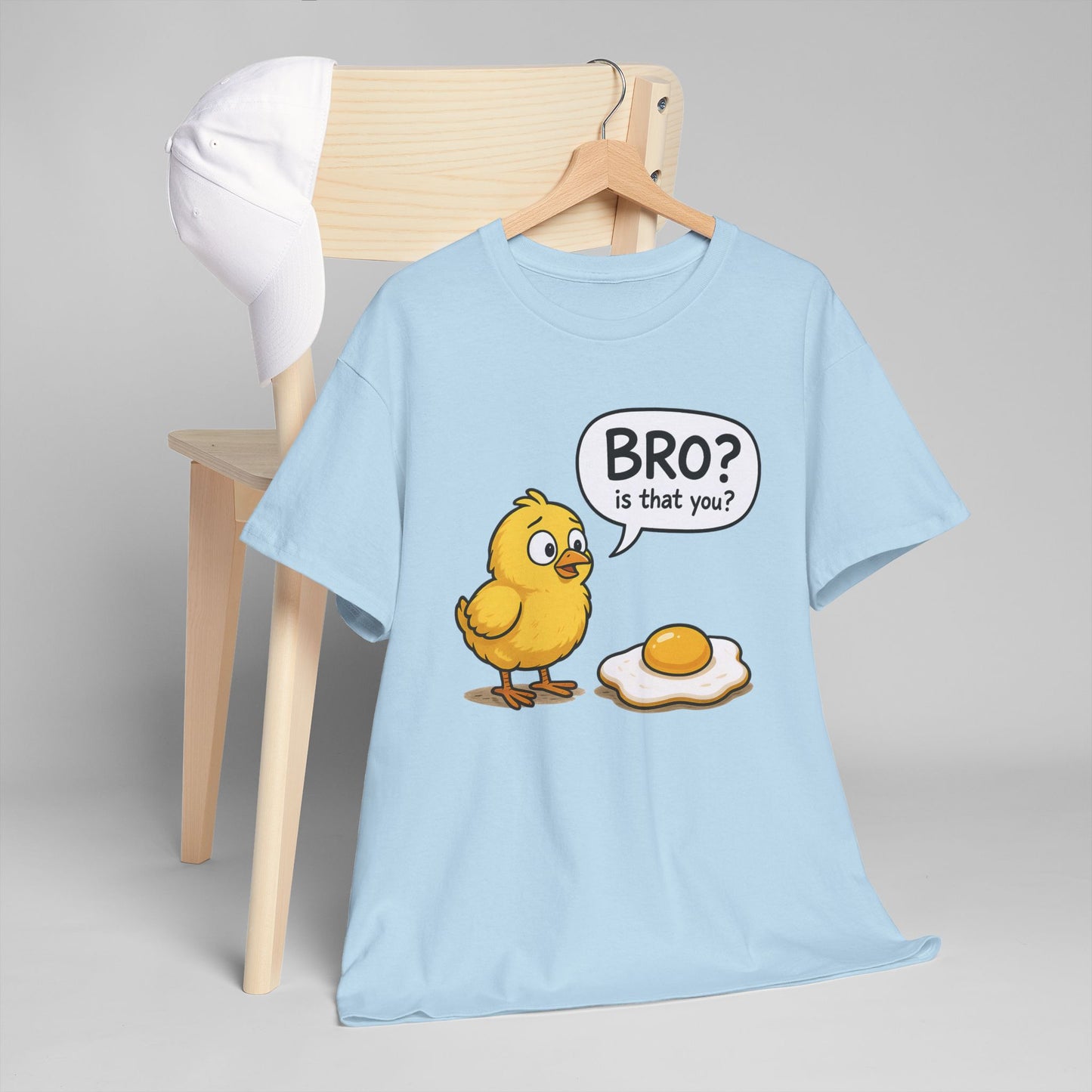 Funny Chick and Egg T‑Shirt — "Bro? Is That You?" Cute Novelty Tee