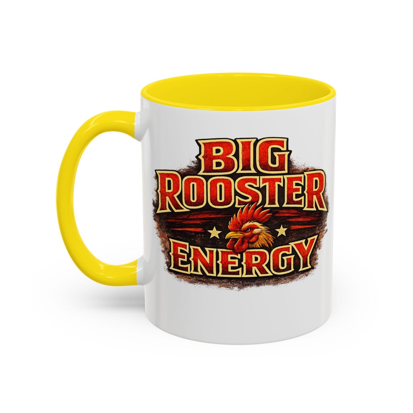 BIG ROOSTER ENERGY: Rooster Squad Coffee Mug – Retro Tropical Rooster Couple Accent Mug (11/15oz)