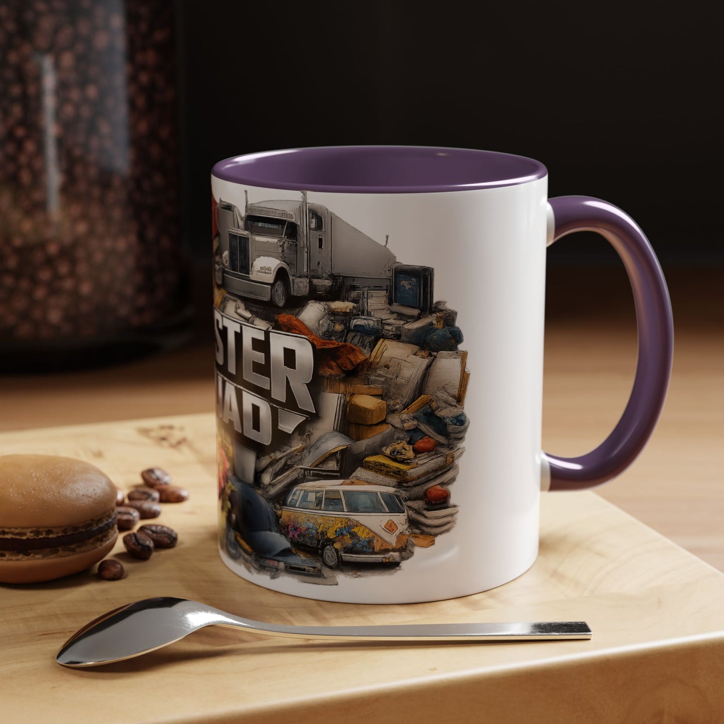 Rooster Squad Accent Coffee Mug — 'Rooster Squad, Loud and Proud' Bright Ceramic Mug