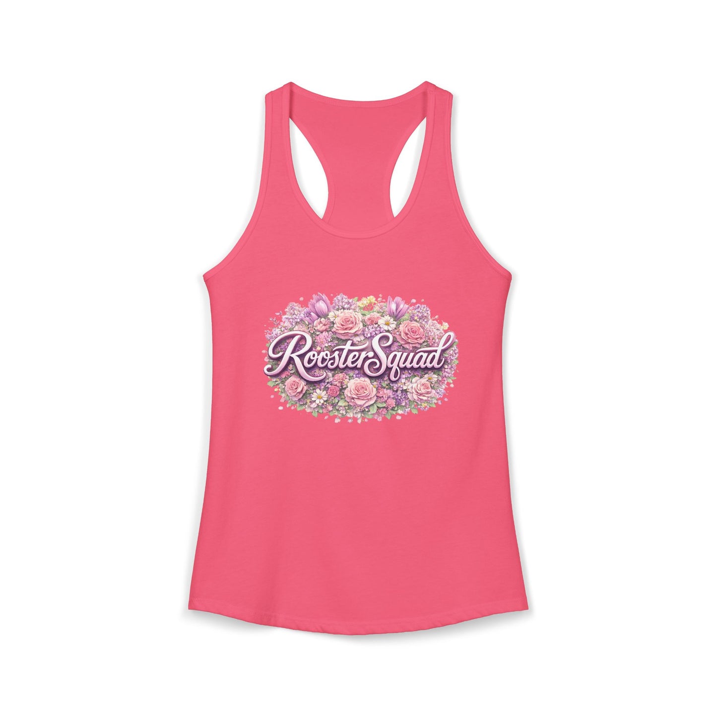 Roosters and Roses --Women's Ideal Racerback Tank
