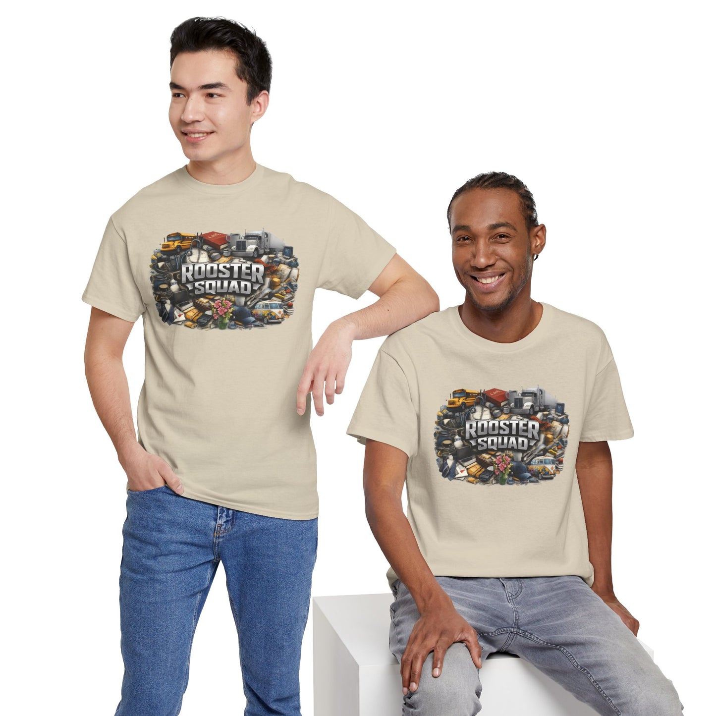 Rooster Squad STRONGER TOGETHER - WE ARE MANY — Vintage Farming / Barnyard Crew Shirt