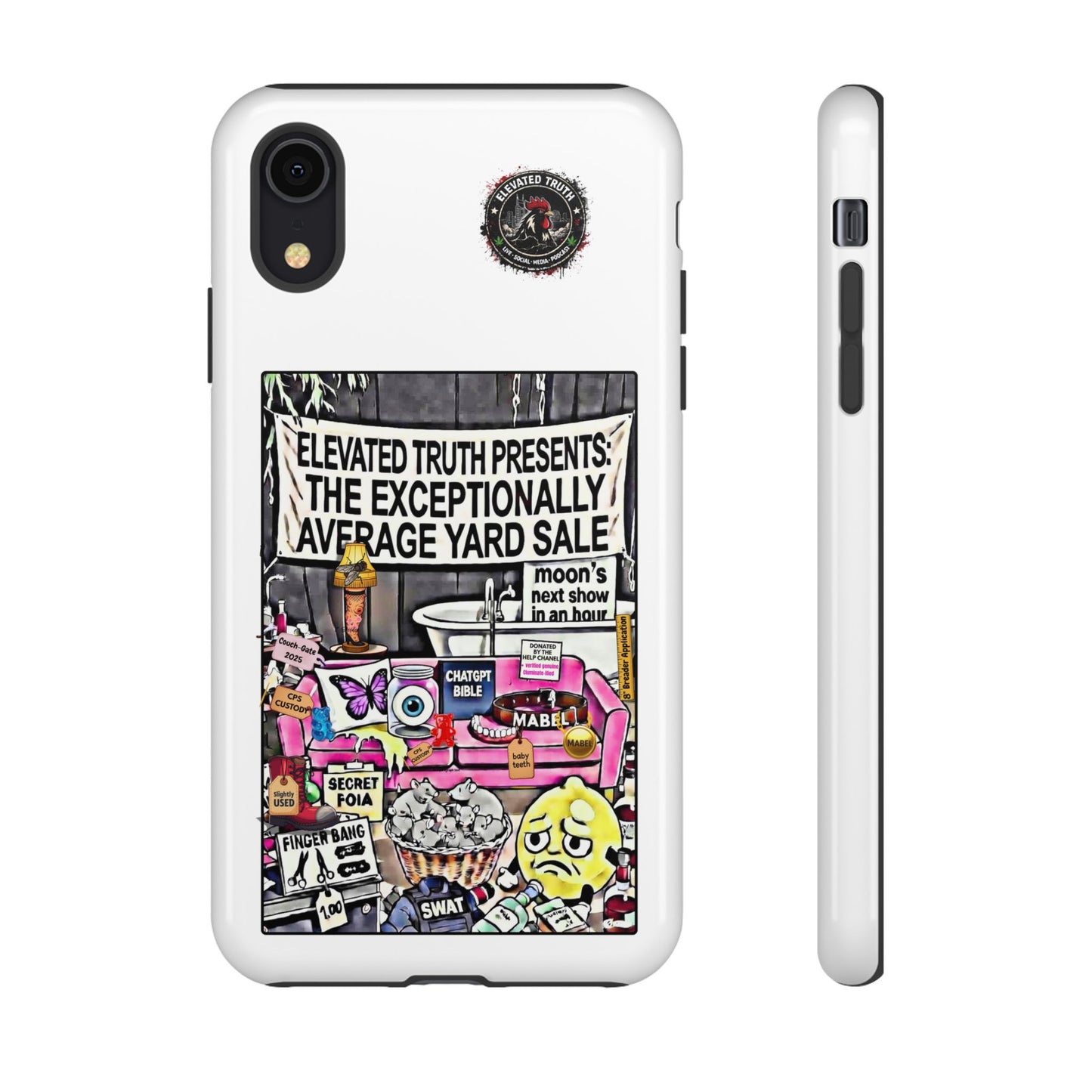 Phone Case — 'Elevated Truth Presents: The Exceptionally Average Yard Sale' Illustrated Design