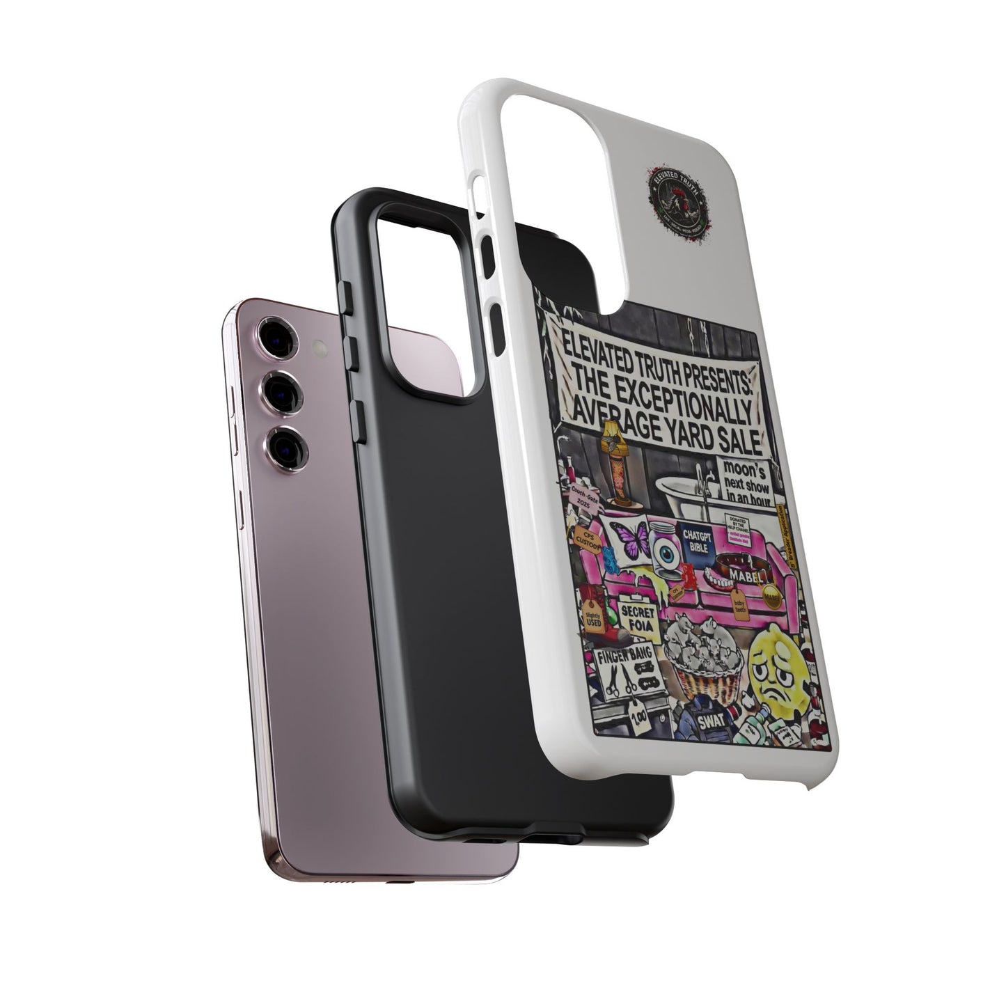 Phone Case — 'Elevated Truth Presents: The Exceptionally Average Yard Sale' Illustrated Design