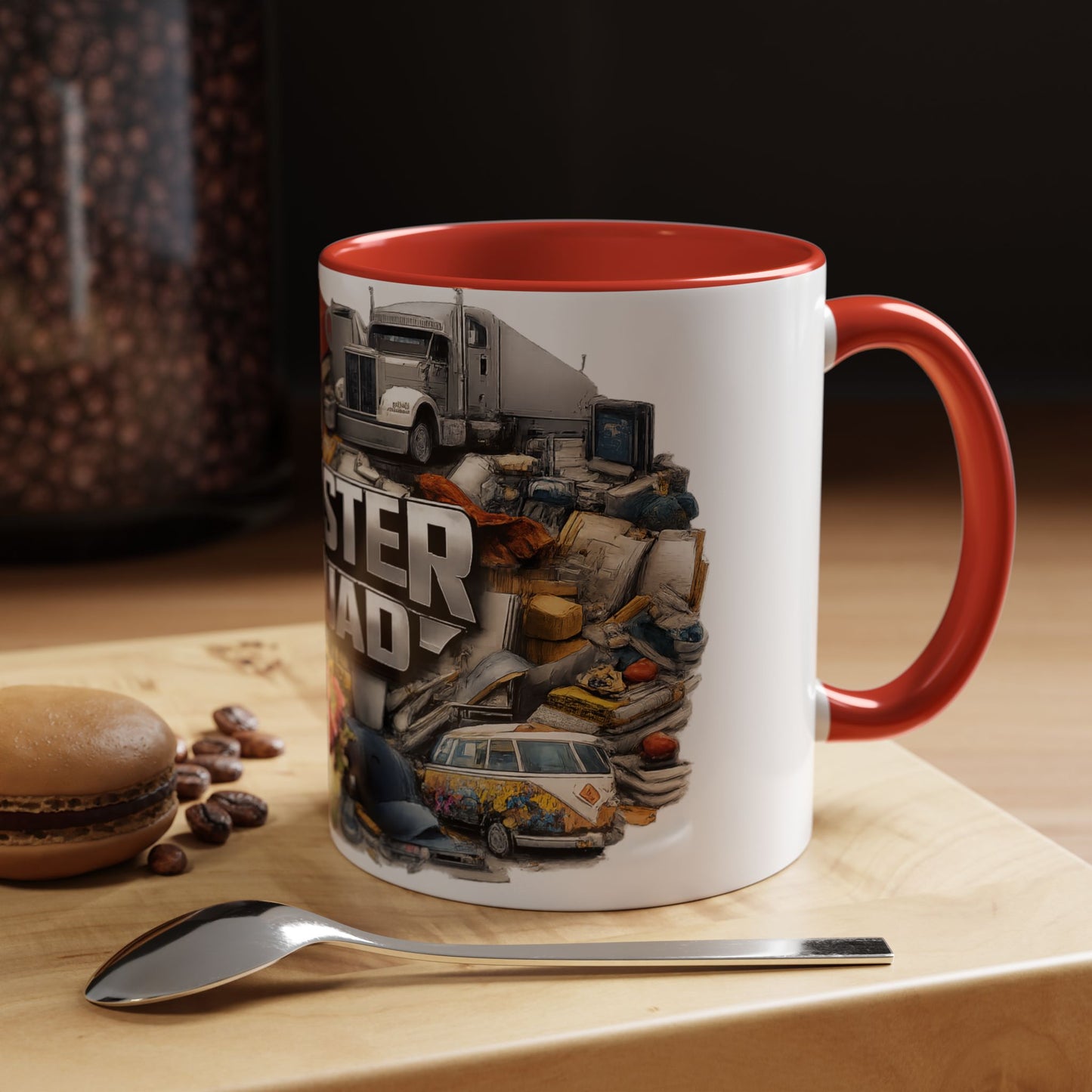 Rooster Squad Accent Coffee Mug — 'Rooster Squad, Loud and Proud' Bright Ceramic Mug