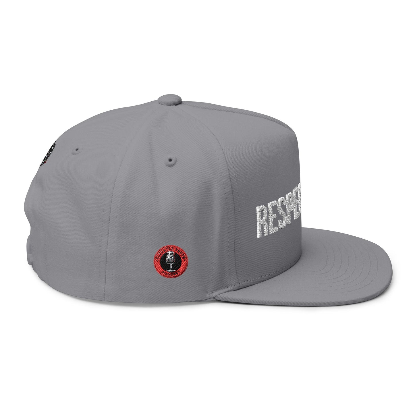 Respectfully Embroidered Flat Bill Cap — Signature Statement Hat