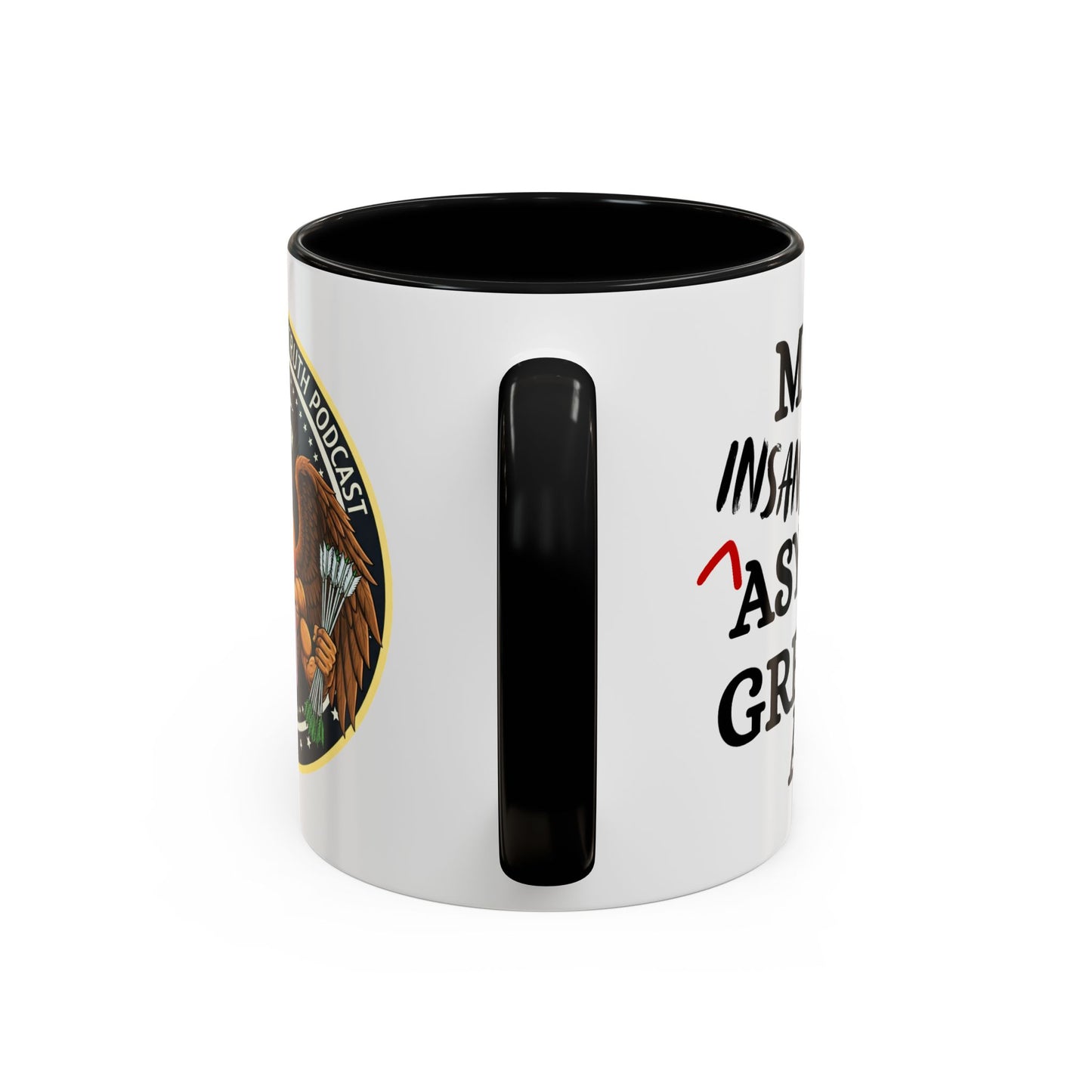 Elevated Truth Podcast Rooster Seal Accent Coffee Mug | 11oz 15oz