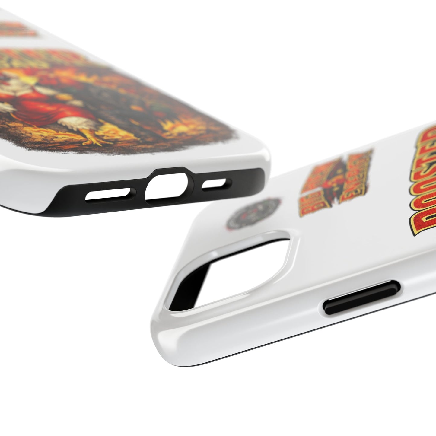 Rooster Squad Tough Phone Case – "Big Hen Energy" Retro Chicken Couple Design