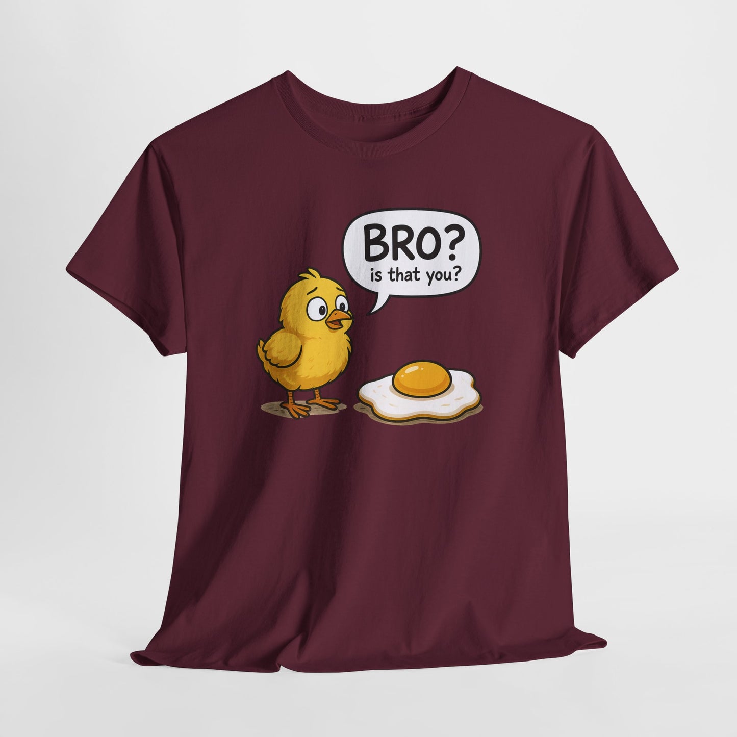 Funny Chick and Egg T‑Shirt — "Bro? Is That You?" Cute Novelty Tee