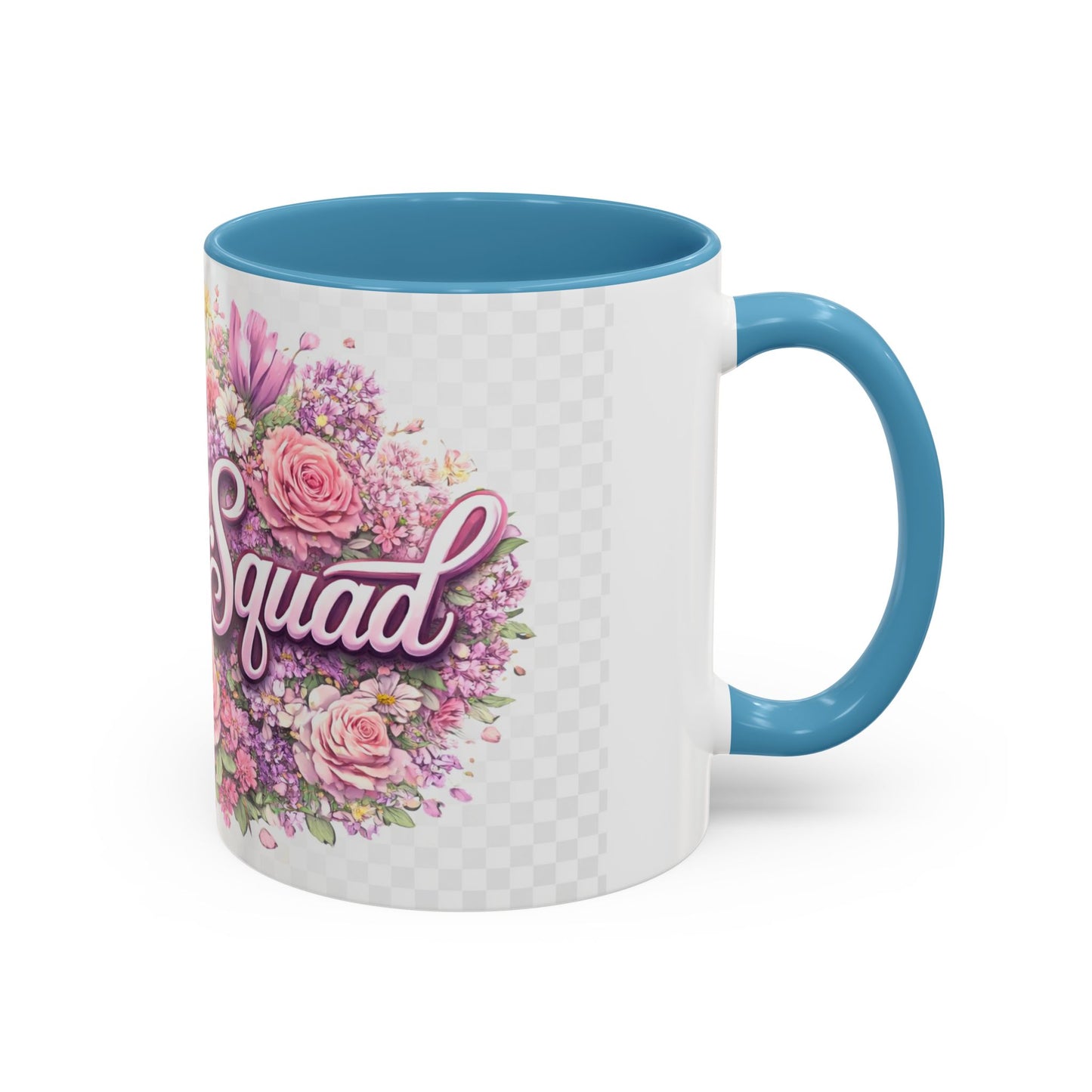 Rooster Squad Floral Accent Coffee Mug — Pink Rose Garden 11/15oz